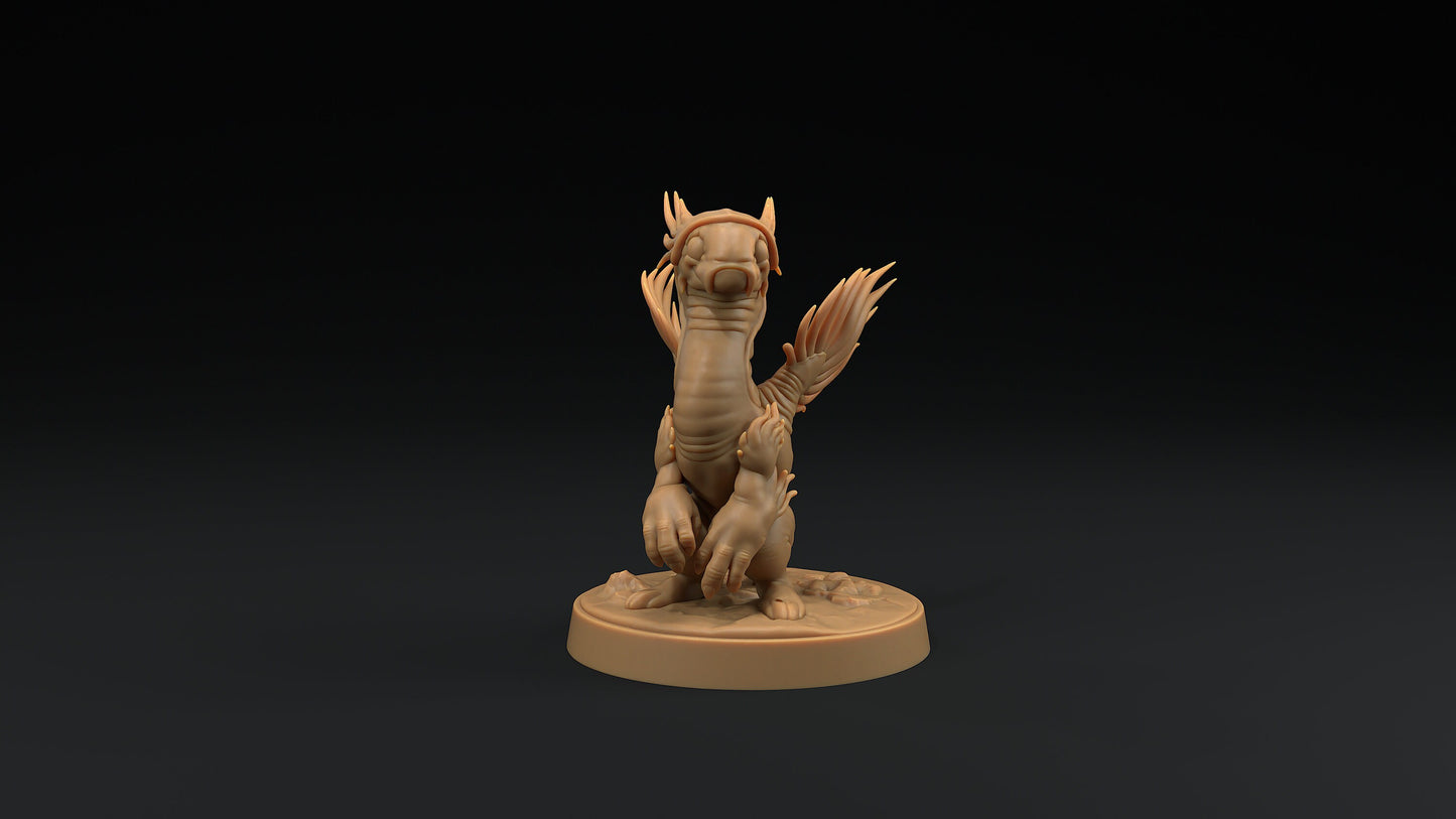 Collectible Blue Sea Ferret Drake | Dragon Trappers Lodge | Hunt for The Last Sea Angel | 32mm Scale Resin Printed TTRPG Figure For DND