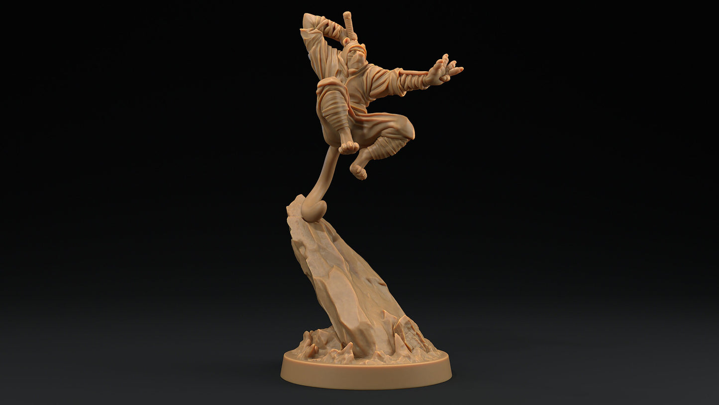 Paw Clan Ninjas Set | Dragon Trappers Lodge | Hero Hunters Lodge | 32mm Scale Resin Printed Tabletop RPG Figure For DND and TTRPGs