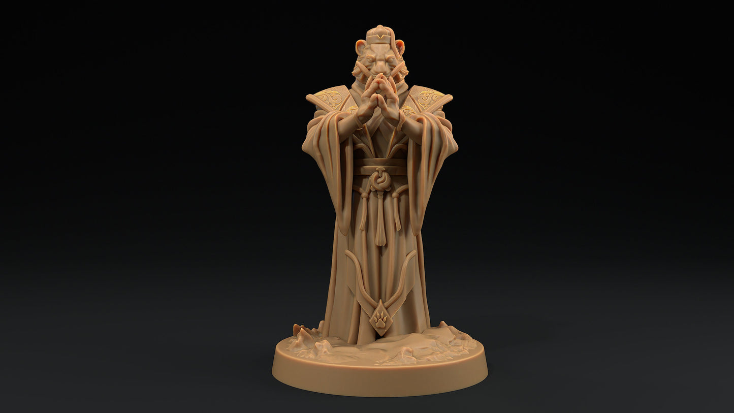 Jiao, The Paw Clan Boss | Dragon Trappers Lodge | Hero Hunters Lodge | 32mm Scale Resin Printed Tabletop RPG Figure For DND and TTRPGs