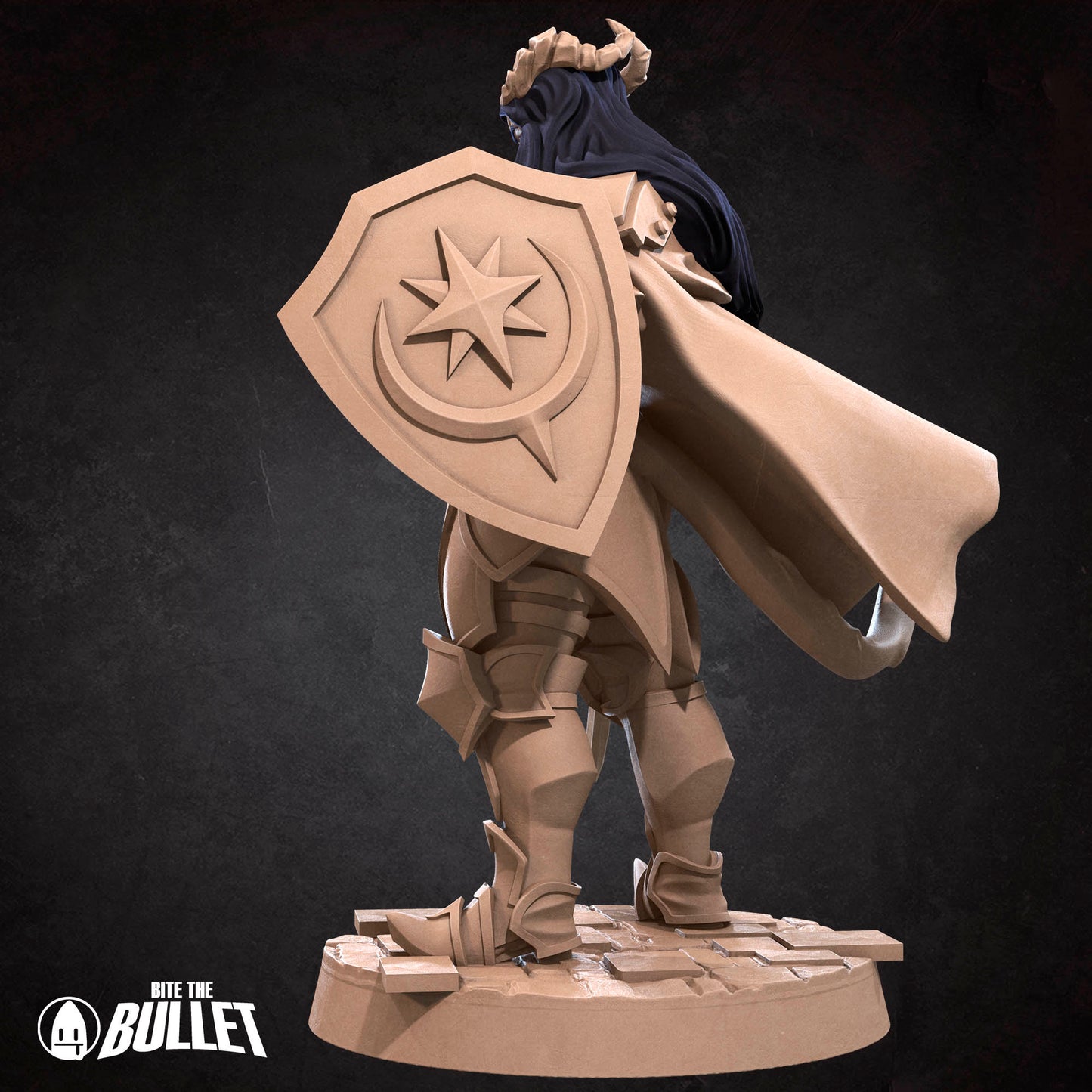 Tiefling Paladin | Bite The Bullet | 35mm Scale | Resin Printed Tabletop RPG Miniature Figures | DND | 5E