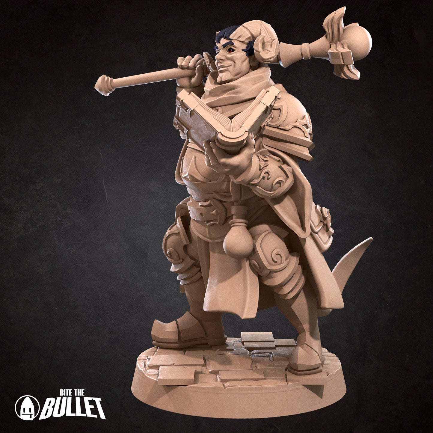 Tiefling Cleric | Bite The Bullet | 35mm Scale | Resin Printed Tabletop RPG Miniature Figures | DND | 5E