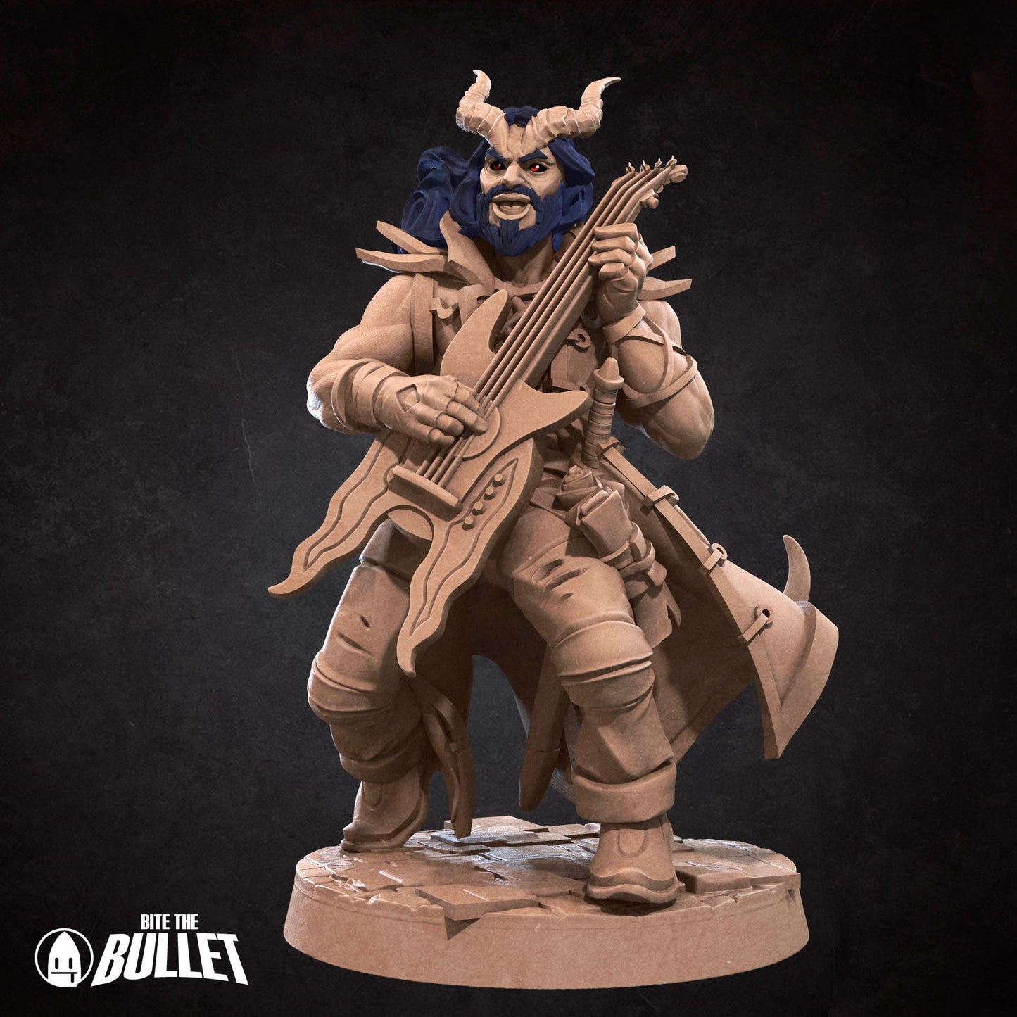 Tiefling Bard | Bite The Bullet | 35mm Scale | Resin Printed Tabletop RPG Miniature Figures | DND | 5E