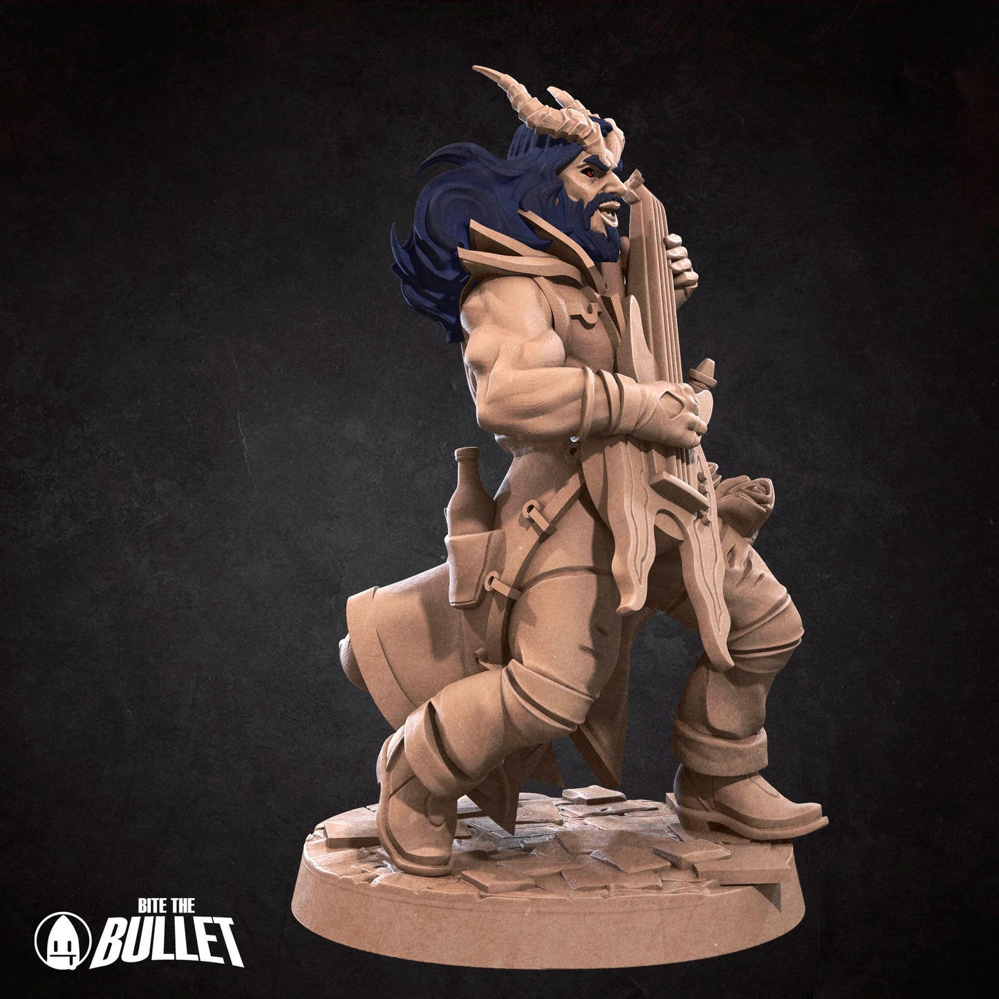 Tiefling Bard | Bite The Bullet | 35mm Scale | Resin Printed Tabletop RPG Miniature Figures | DND | 5E