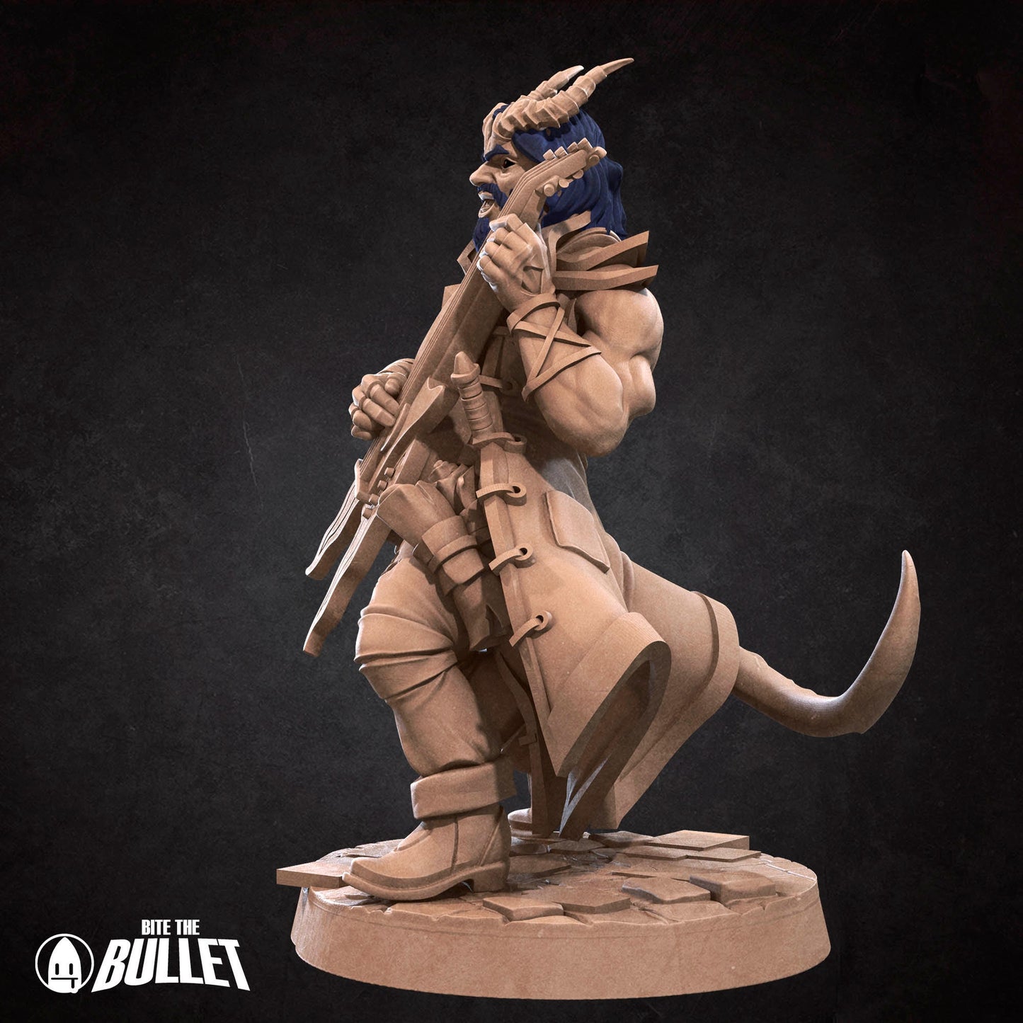 Tiefling Bard | Bite The Bullet | 35mm Scale | Resin Printed Tabletop RPG Miniature Figures | DND | 5E