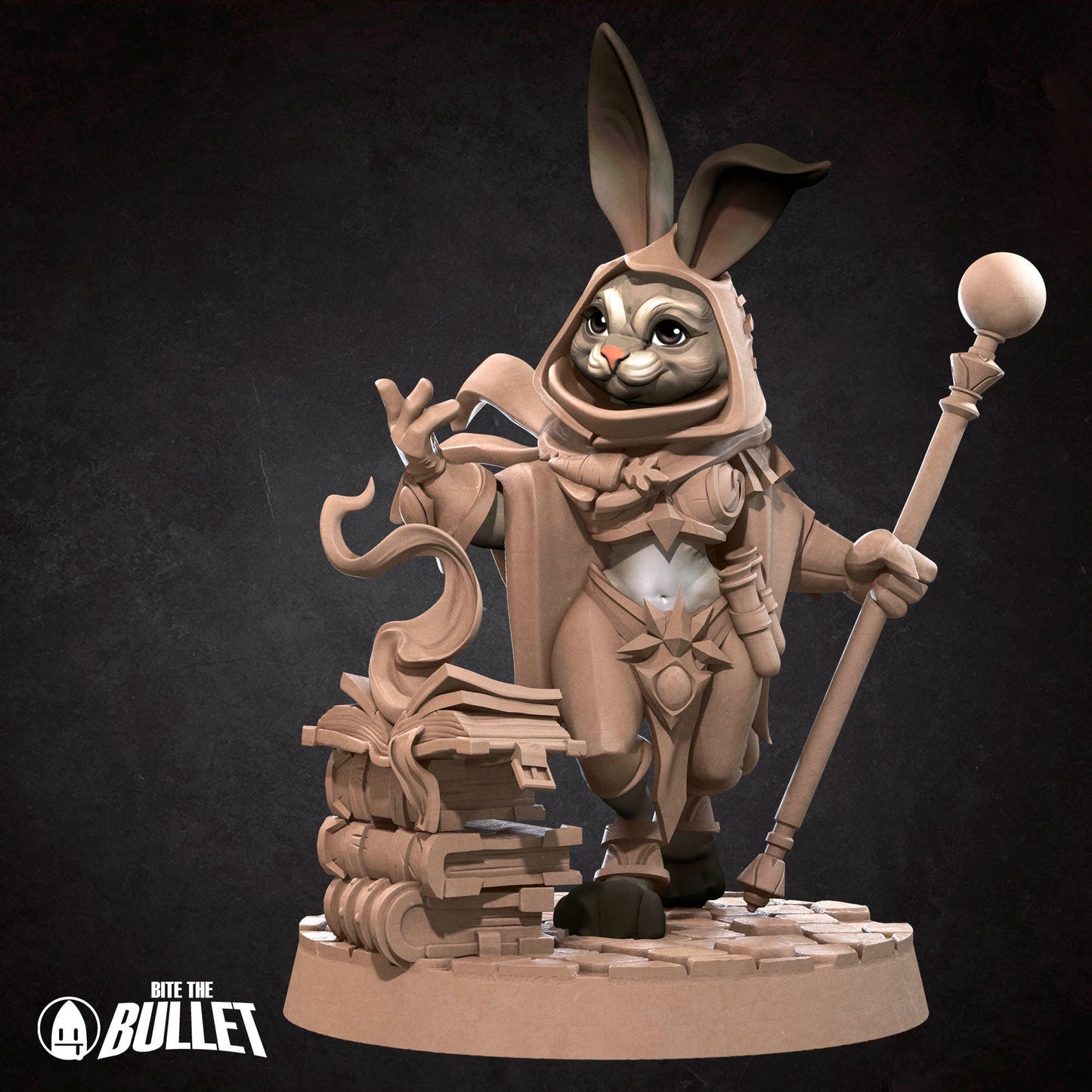 Harengon Wizard | Bite The Bullet | 35mm Scale | Resin Printed Tabletop RPG Miniature Figures | DND | 5E