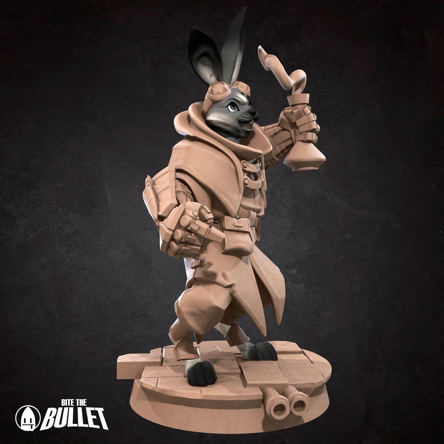 Harengon Artificer | Bite The Bullet | 35mm Scale | Resin Printed Tabletop RPG Miniature Figures | DND | 5E