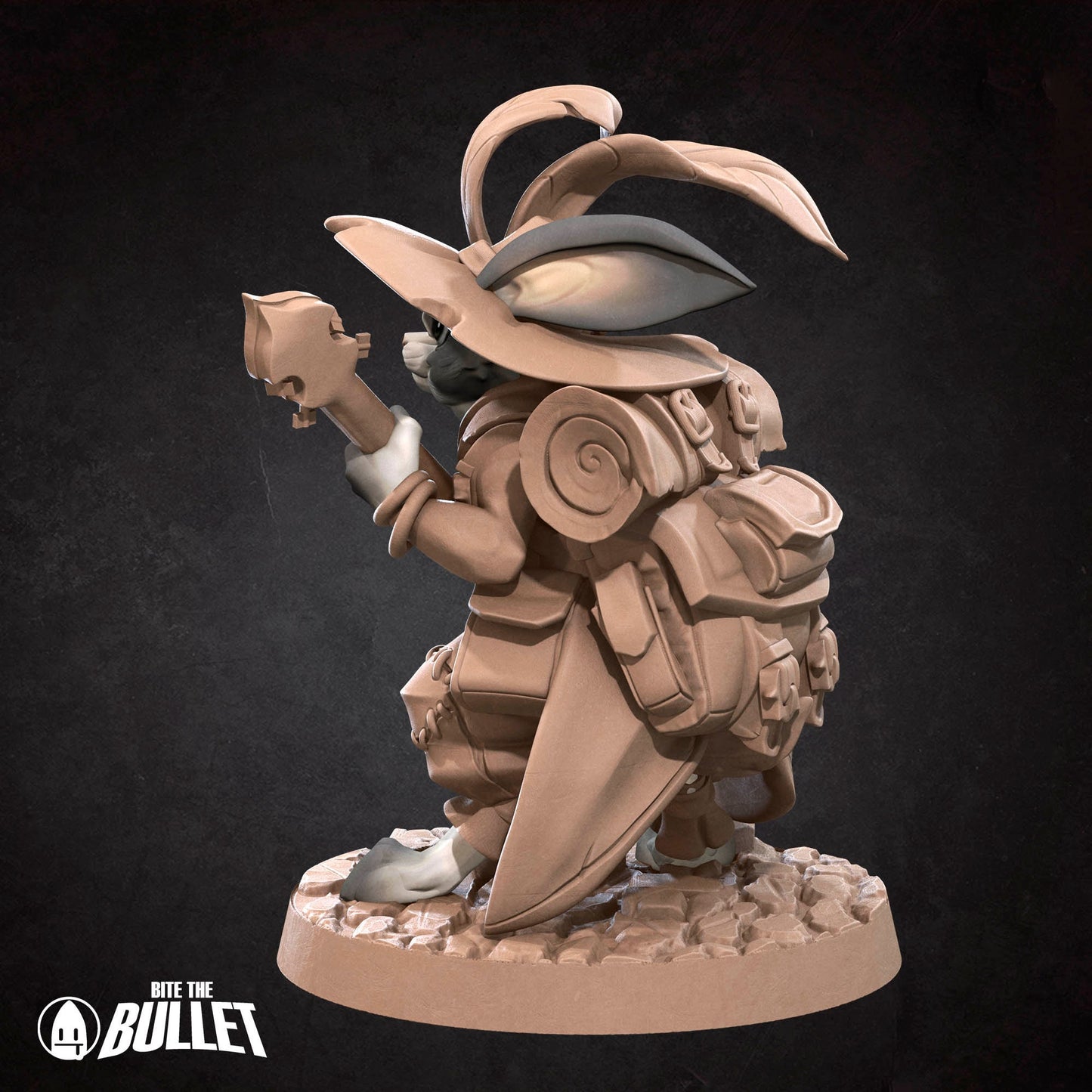 Harengon Bard | Bite The Bullet | 35mm Scale | Resin Printed Tabletop RPG Miniature Figures | DND | 5E