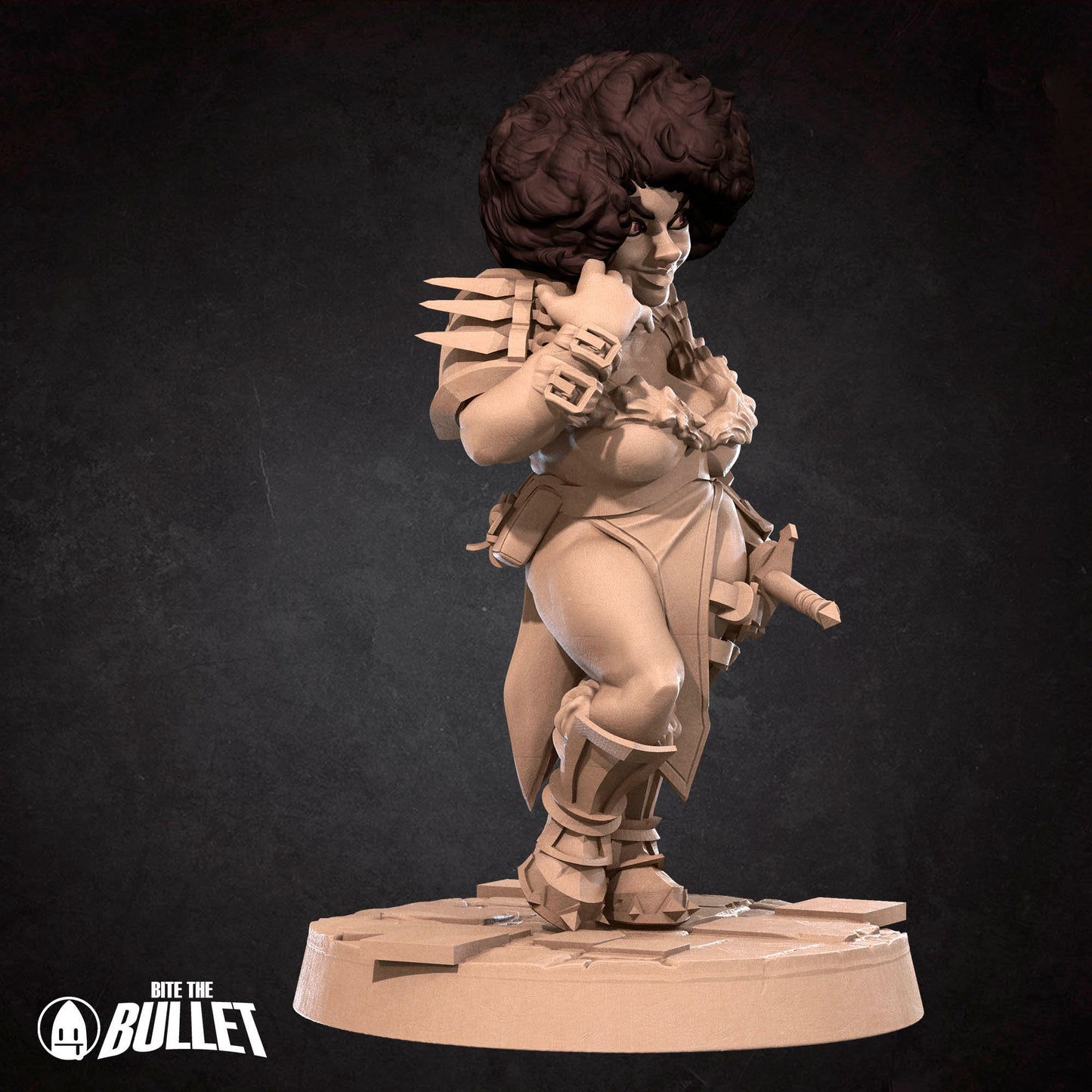 Dwarven woman acting seductive