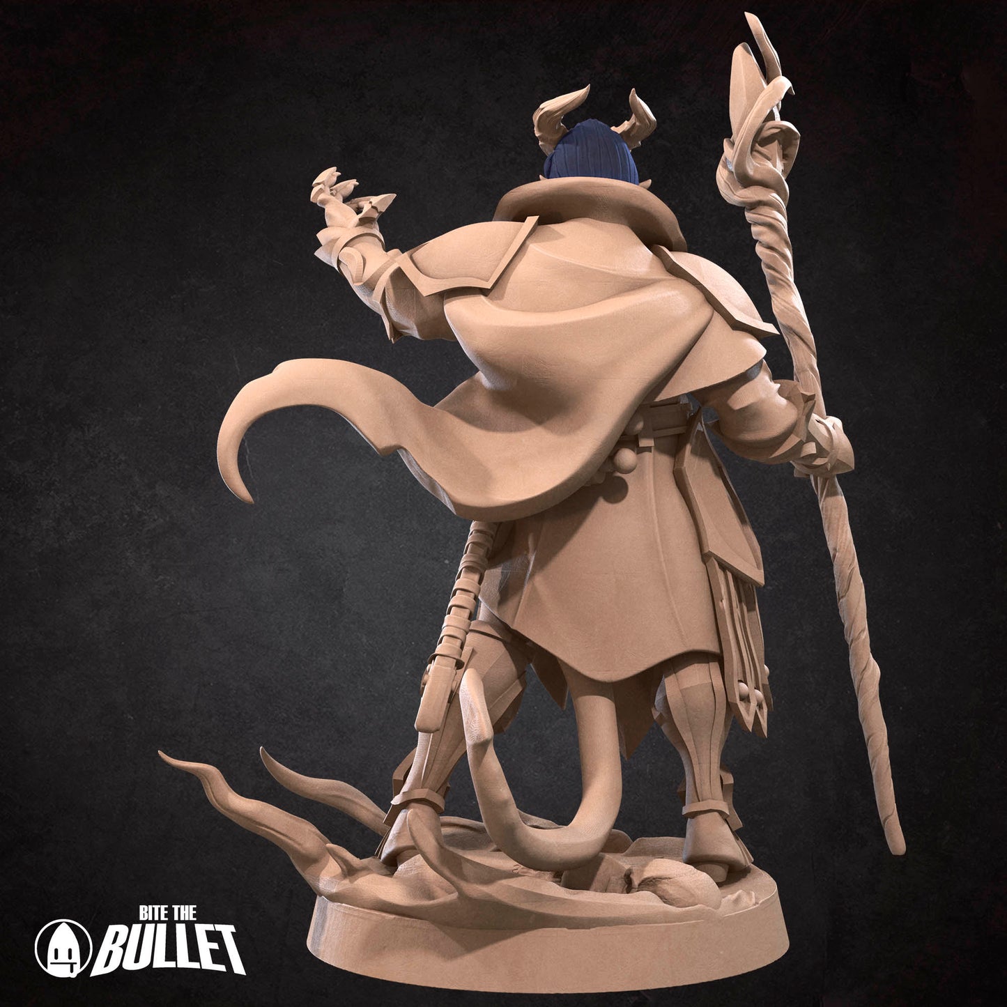 Tiefling Warlock | Bite The Bullet | 35mm Scale | Resin Printed Tabletop RPG Miniature Figures | DND | 5E