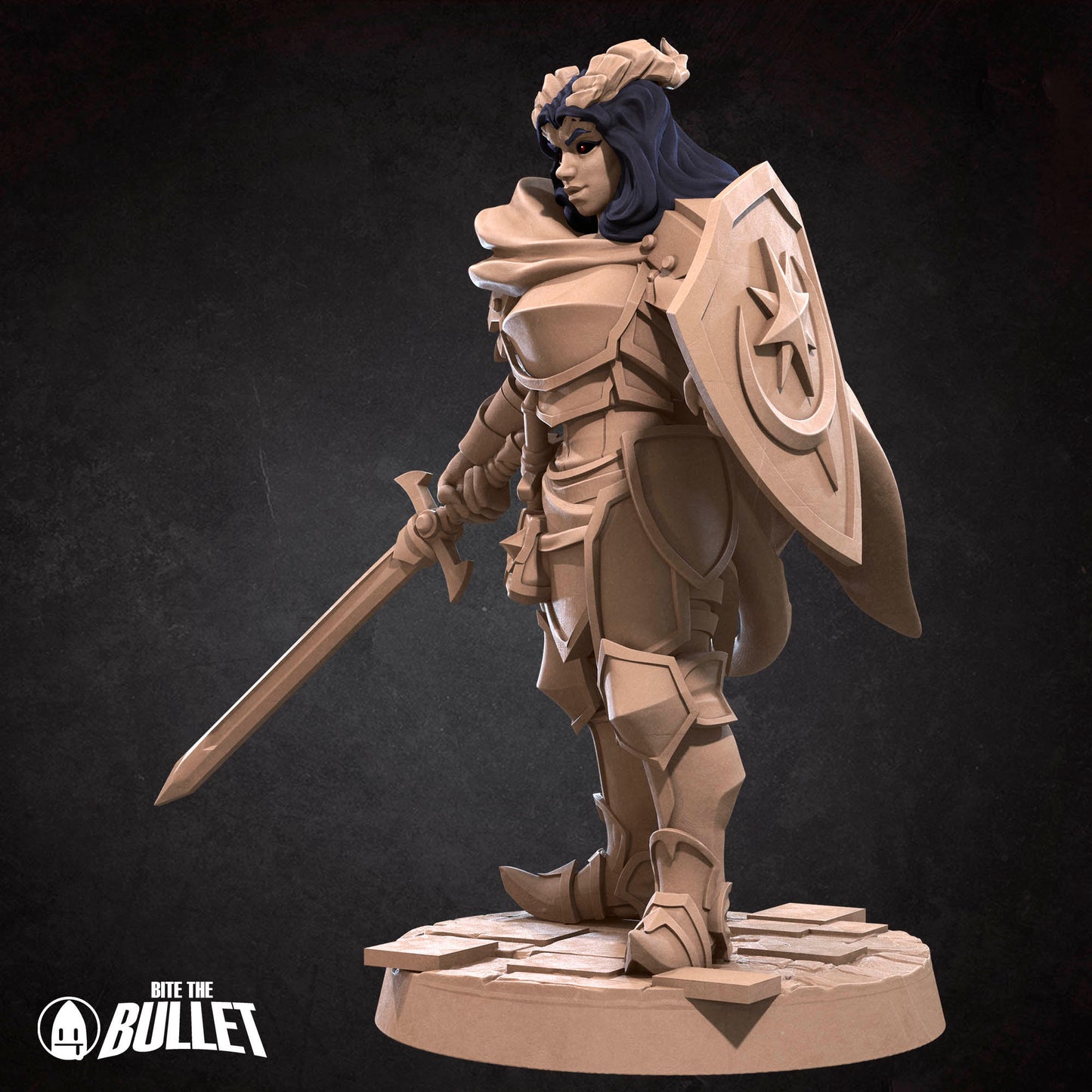 Tiefling Paladin | Bite The Bullet | 35mm Scale | Resin Printed Tabletop RPG Miniature Figures | DND | 5E