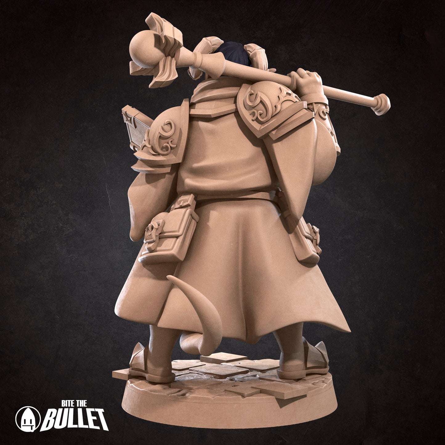 Tiefling Cleric | Bite The Bullet | 35mm Scale | Resin Printed Tabletop RPG Miniature Figures | DND | 5E