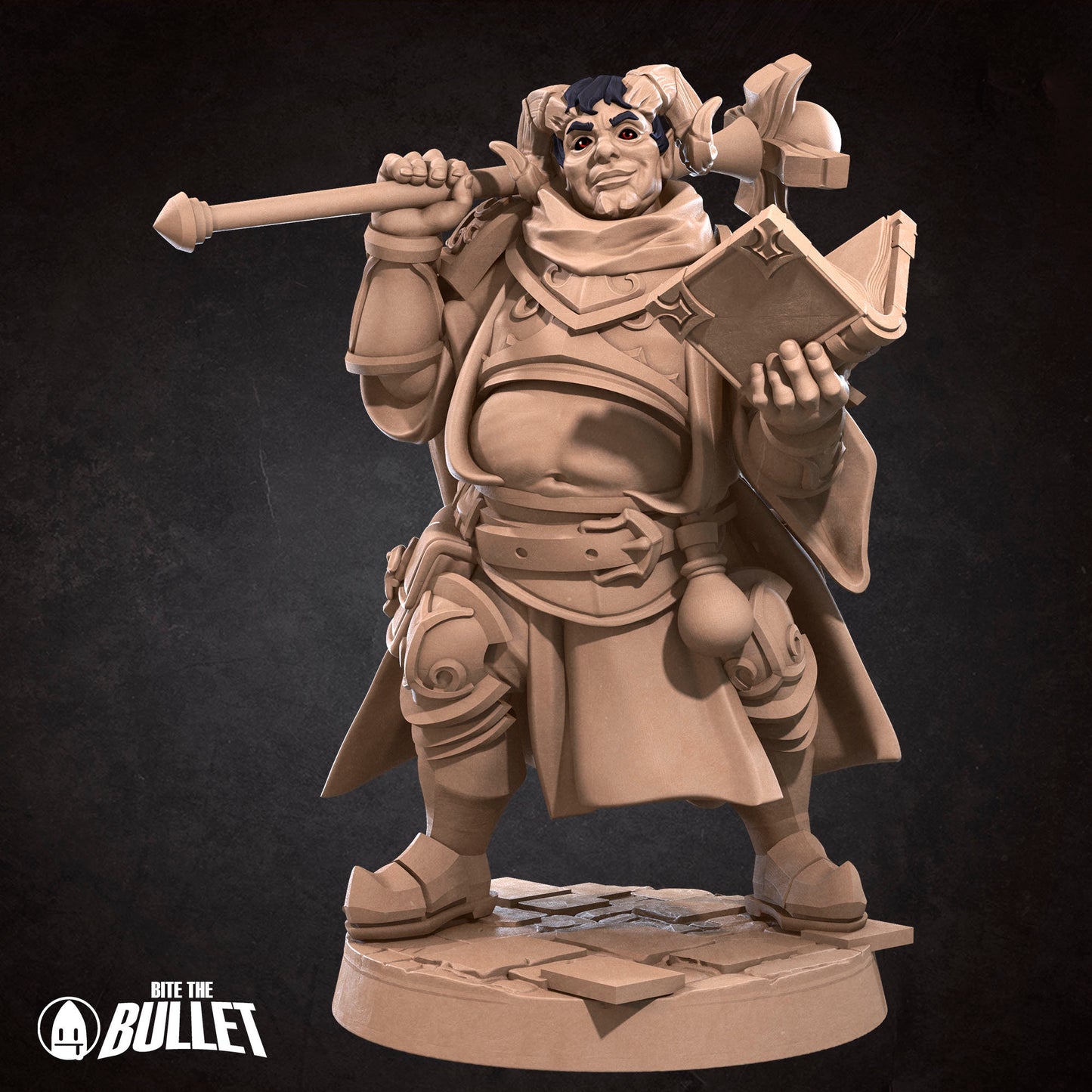 Tiefling Cleric | Bite The Bullet | 35mm Scale | Resin Printed Tabletop RPG Miniature Figures | DND | 5E