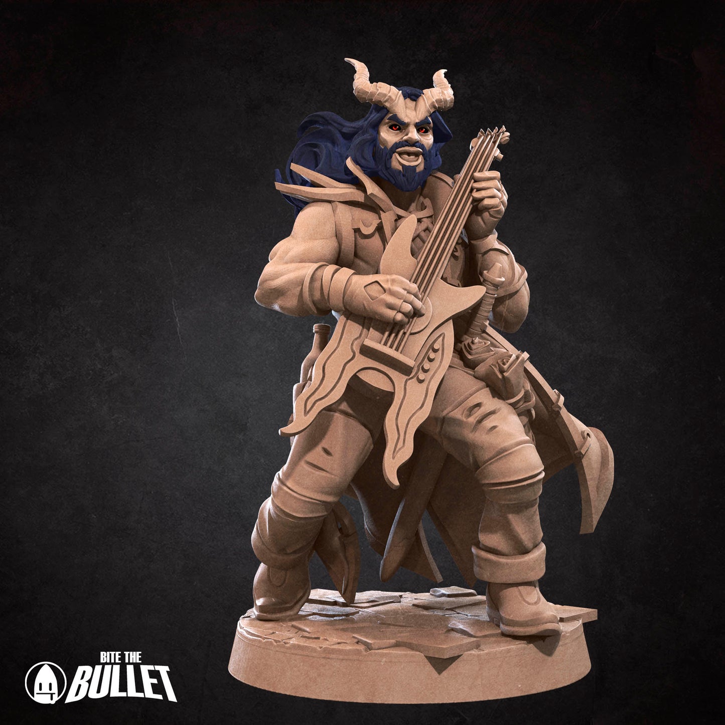 Tiefling Bard | Bite The Bullet | 35mm Scale | Resin Printed Tabletop RPG Miniature Figures | DND | 5E