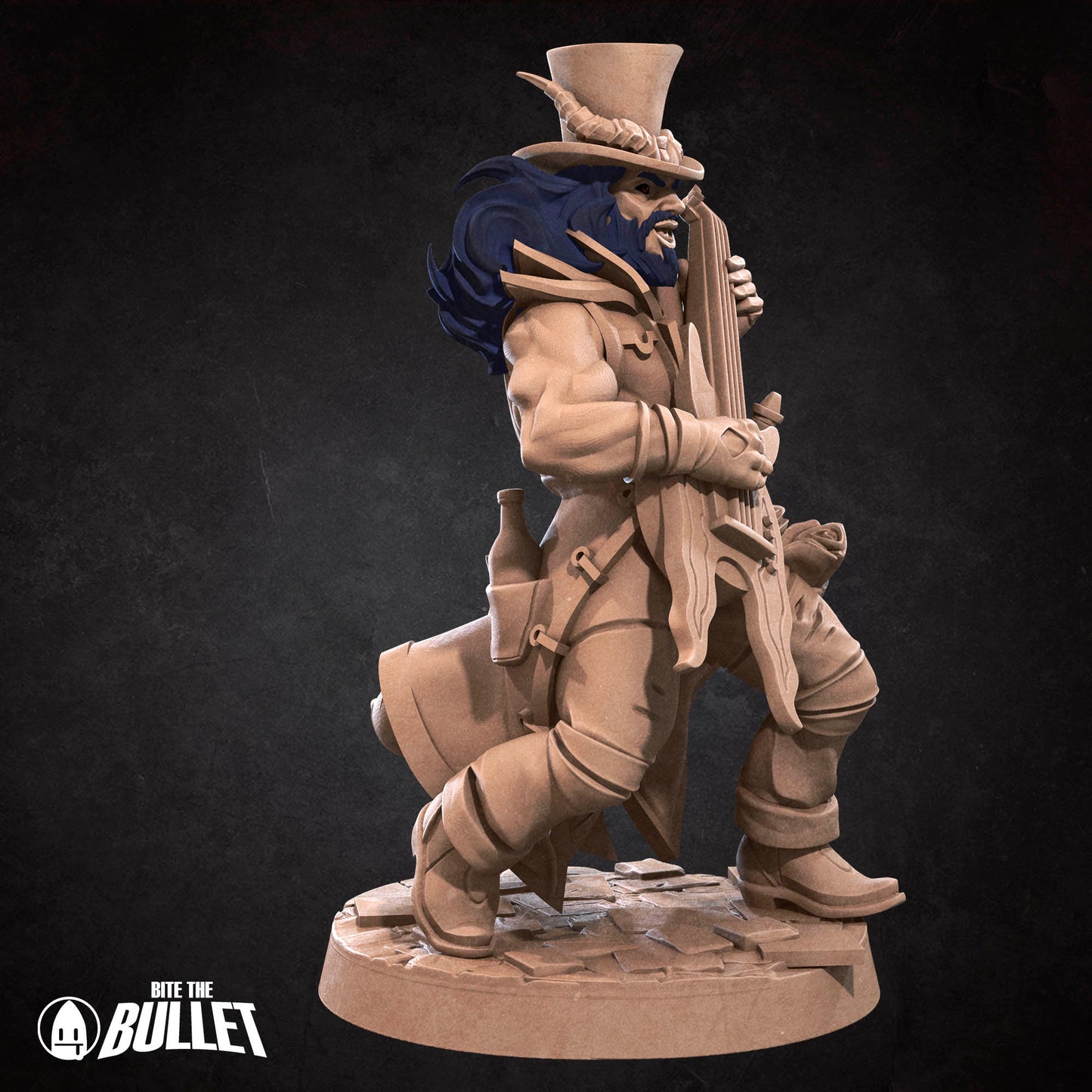 Tiefling Bard | Bite The Bullet | 35mm Scale | Resin Printed Tabletop RPG Miniature Figures | DND | 5E