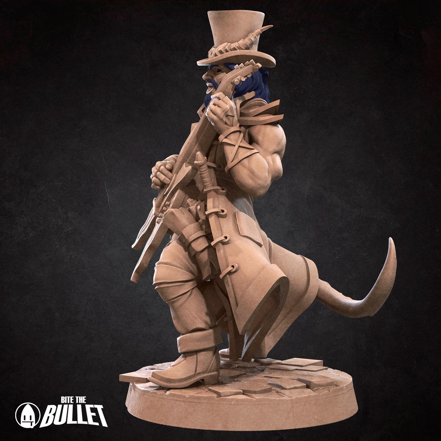Tiefling Bard | Bite The Bullet | 35mm Scale | Resin Printed Tabletop RPG Miniature Figures | DND | 5E