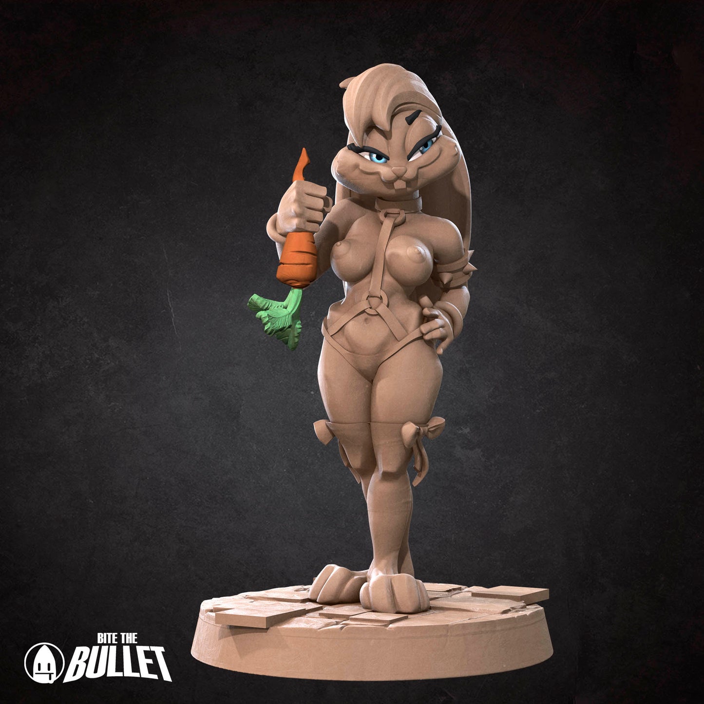 Harengon Kathy Bunny | NSFW Version | Bite The Bullet | 35mm Scale | Resin Printed Tabletop RPG Miniature Figures | DND | 5E