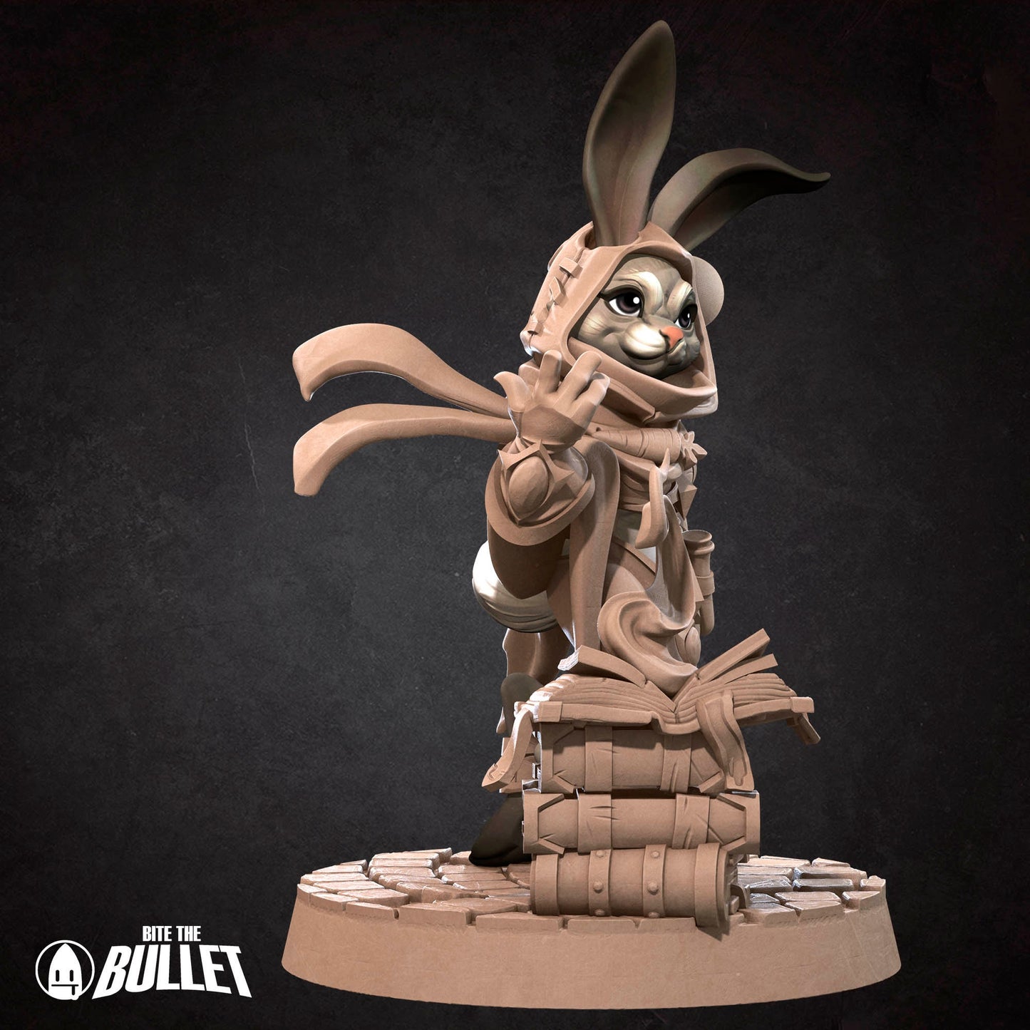 Harengon Wizard | Bite The Bullet | 35mm Scale | Resin Printed Tabletop RPG Miniature Figures | DND | 5E