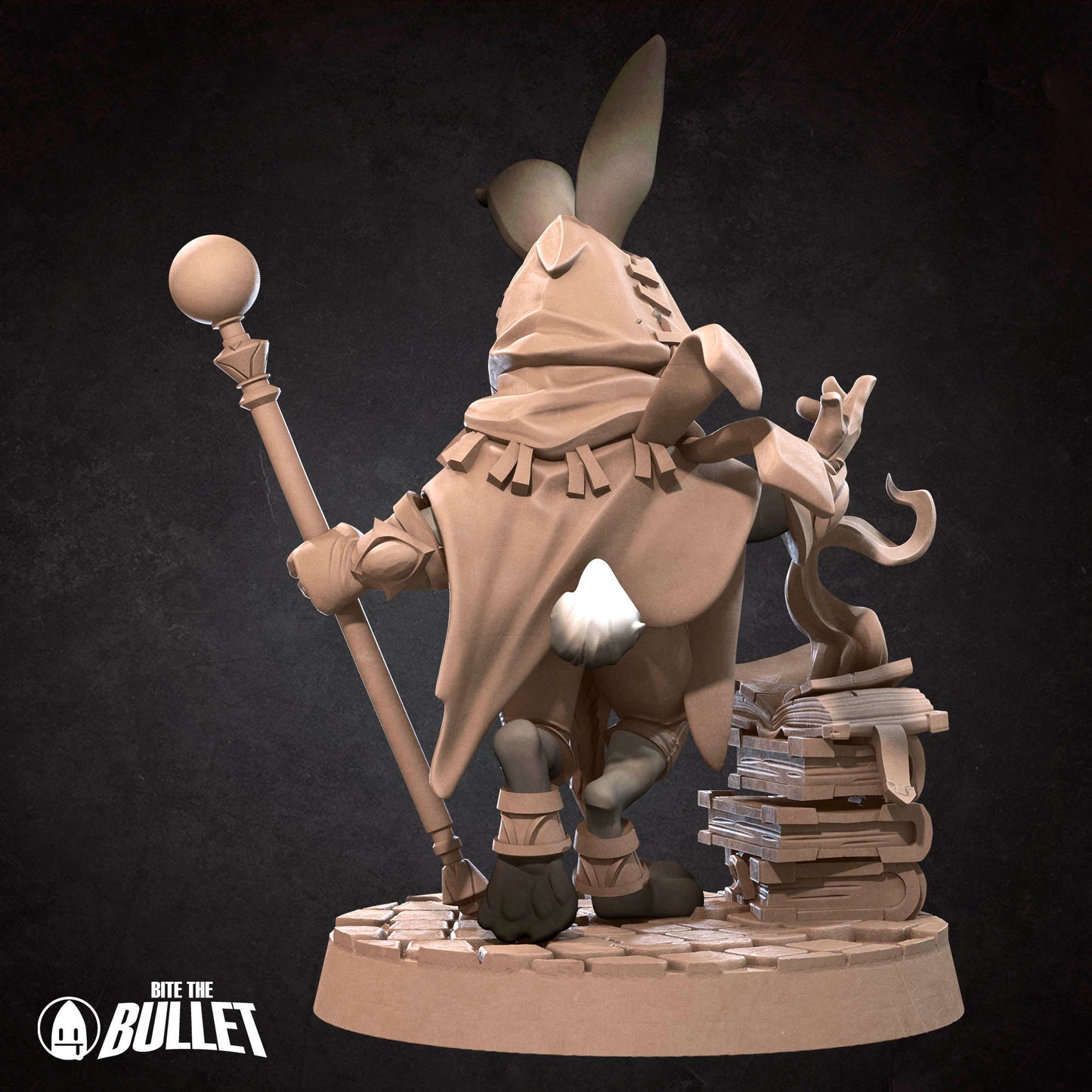 Harengon Wizard | Bite The Bullet | 35mm Scale | Resin Printed Tabletop RPG Miniature Figures | DND | 5E