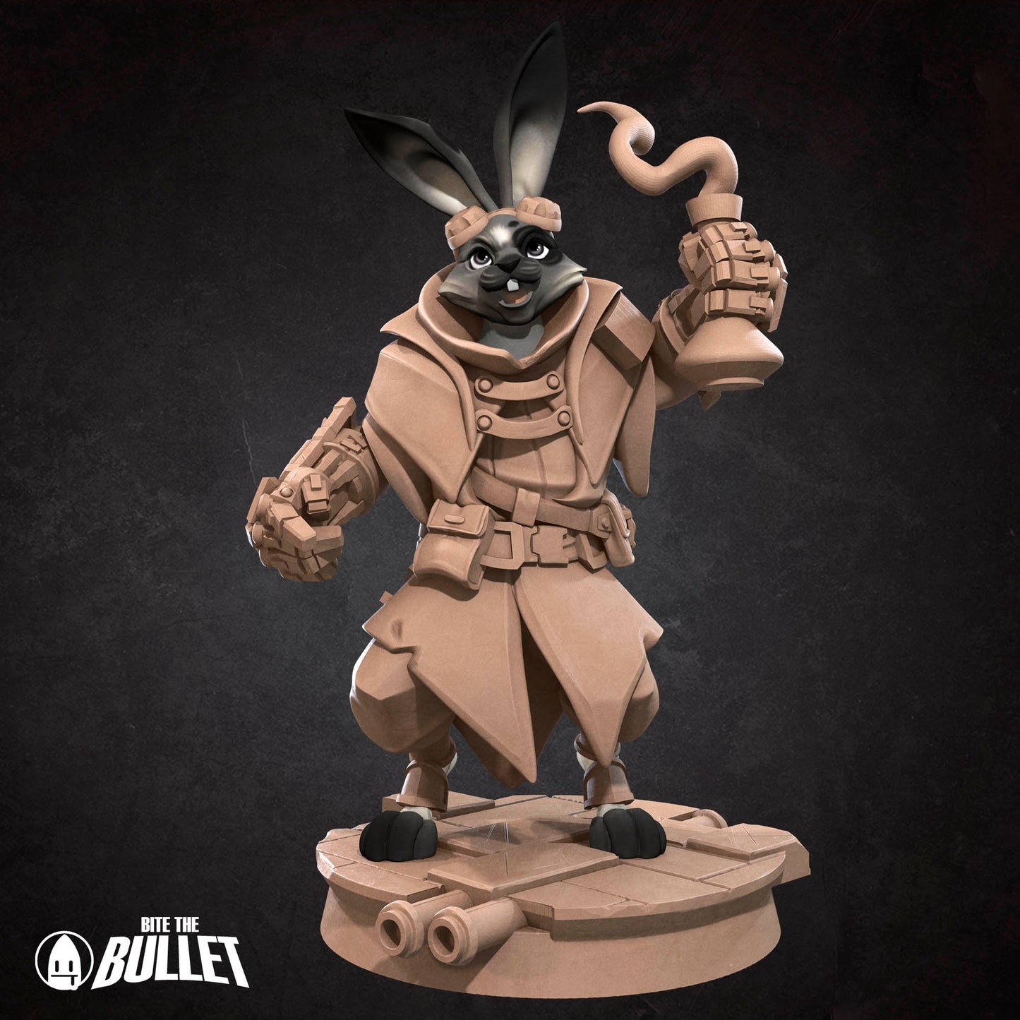 Harengon Artificer | Bite The Bullet | 35mm Scale | Resin Printed Tabletop RPG Miniature Figures | DND | 5E