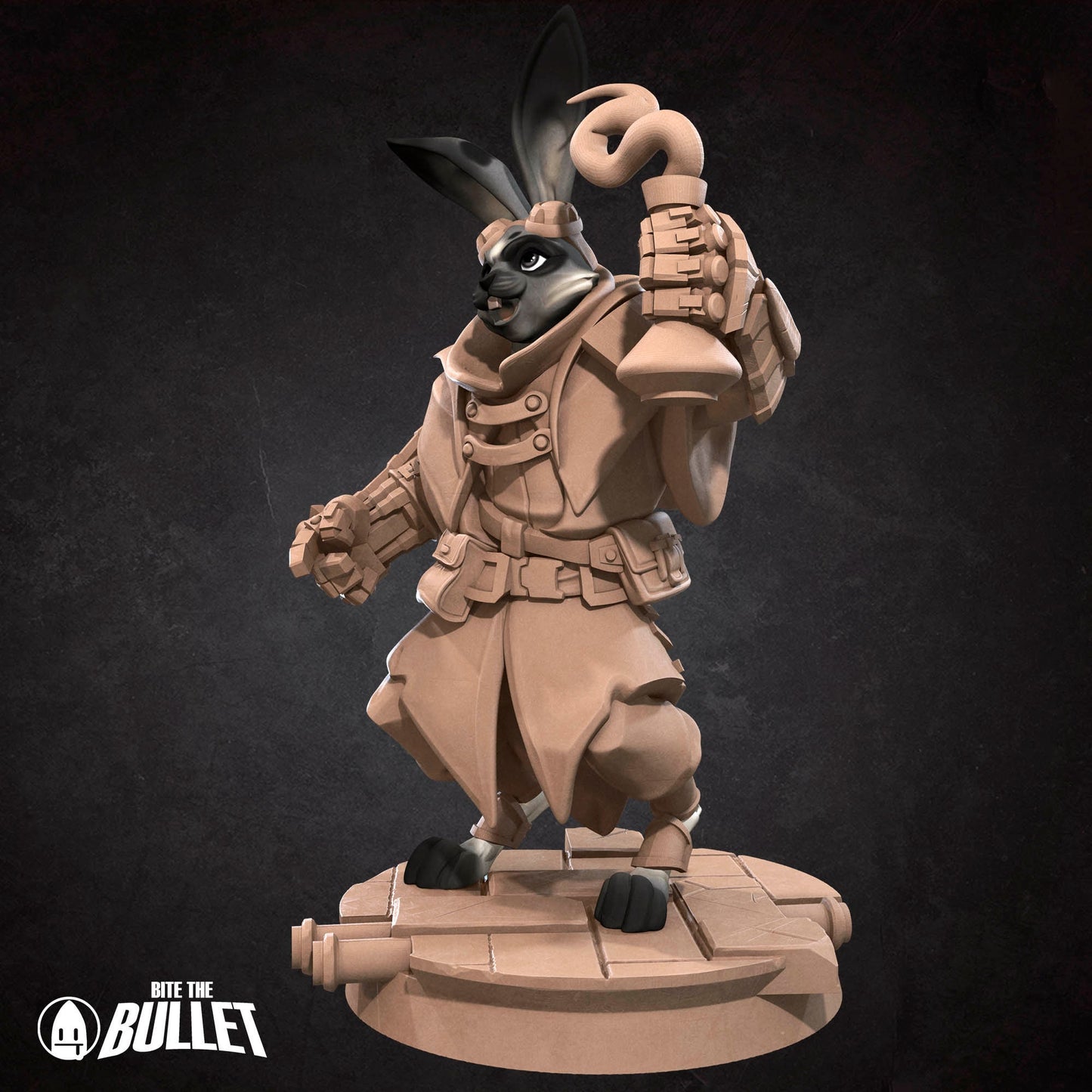 Harengon Artificer | Bite The Bullet | 35mm Scale | Resin Printed Tabletop RPG Miniature Figures | DND | 5E