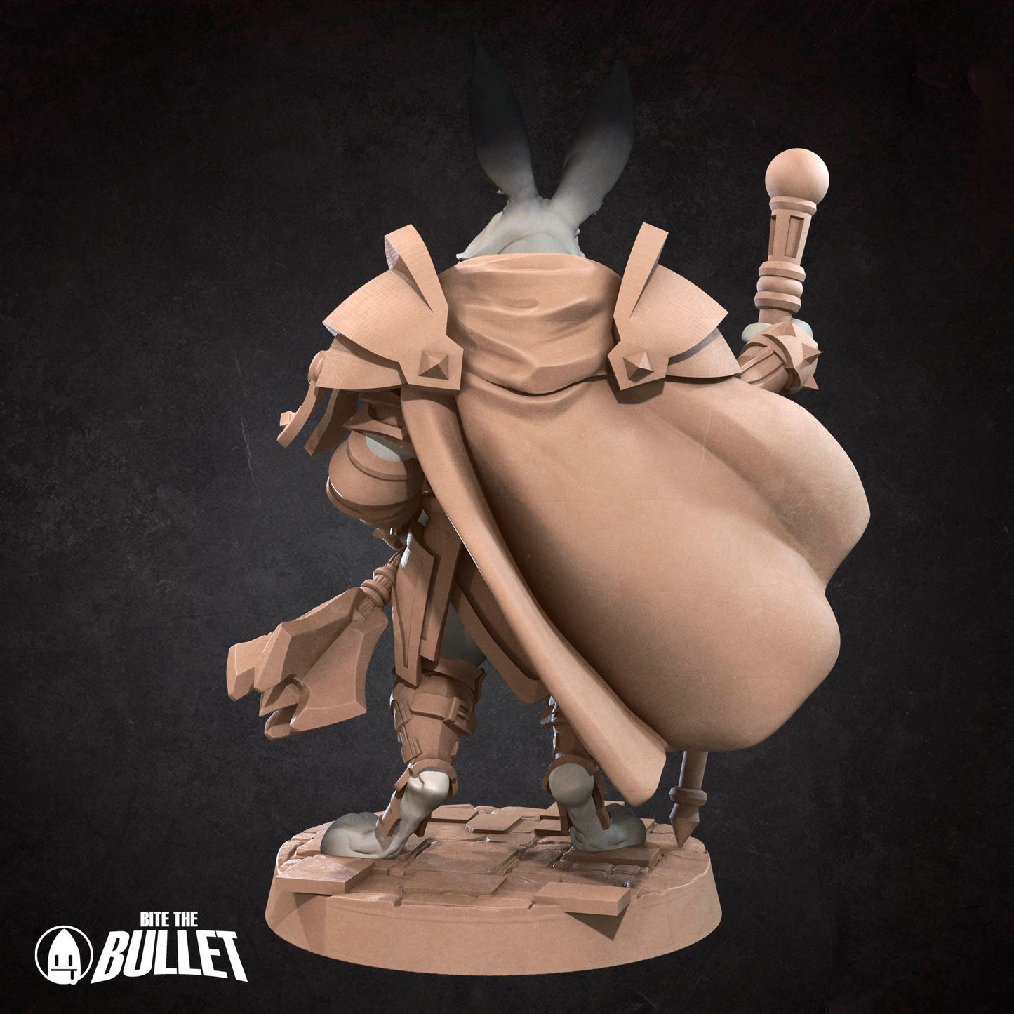 Harengon Cleric | Bite The Bullet | 35mm Scale | Resin Printed Tabletop RPG Miniature Figures | DND | 5E