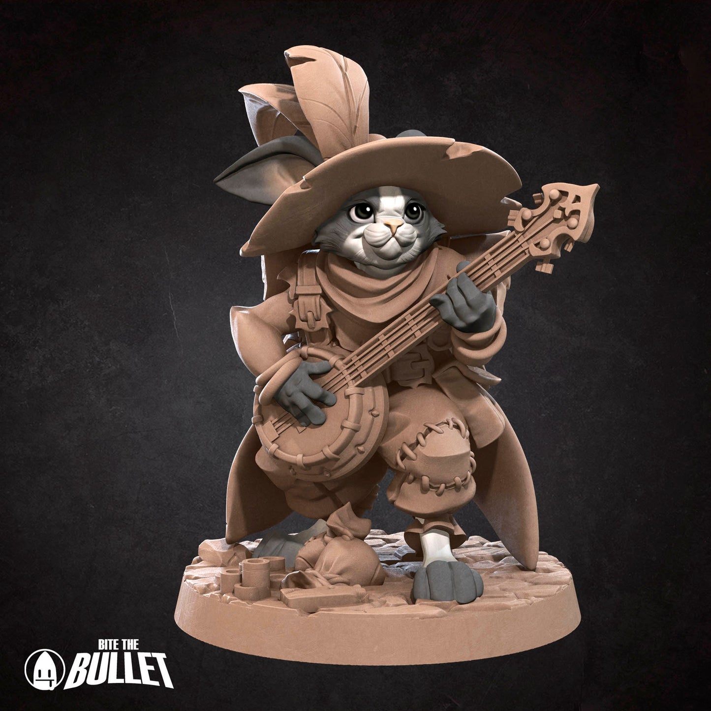Harengon Bard | Bite The Bullet | 35mm Scale | Resin Printed Tabletop RPG Miniature Figures | DND | 5E