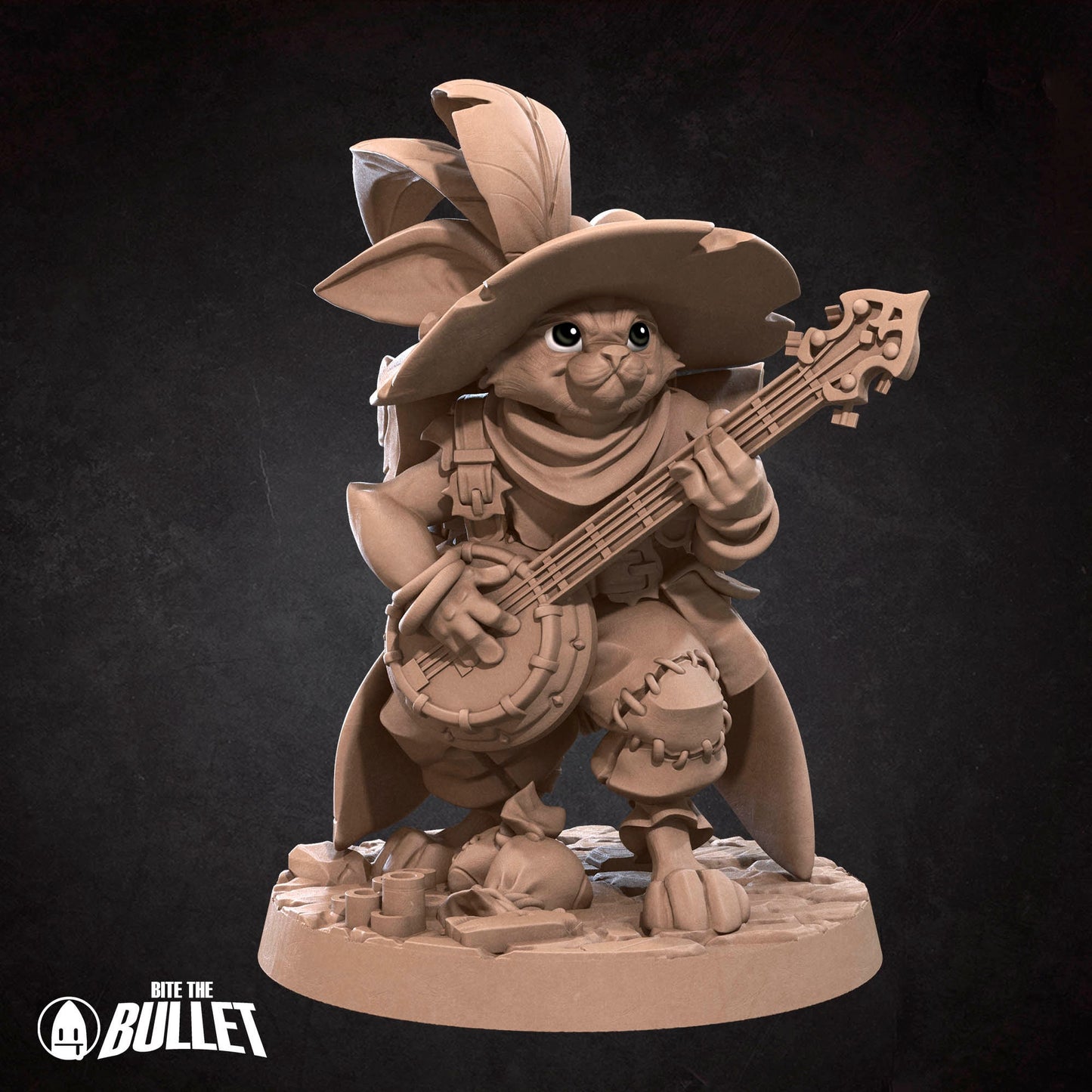 Harengon Bard | Bite The Bullet | 35mm Scale | Resin Printed Tabletop RPG Miniature Figures | DND | 5E