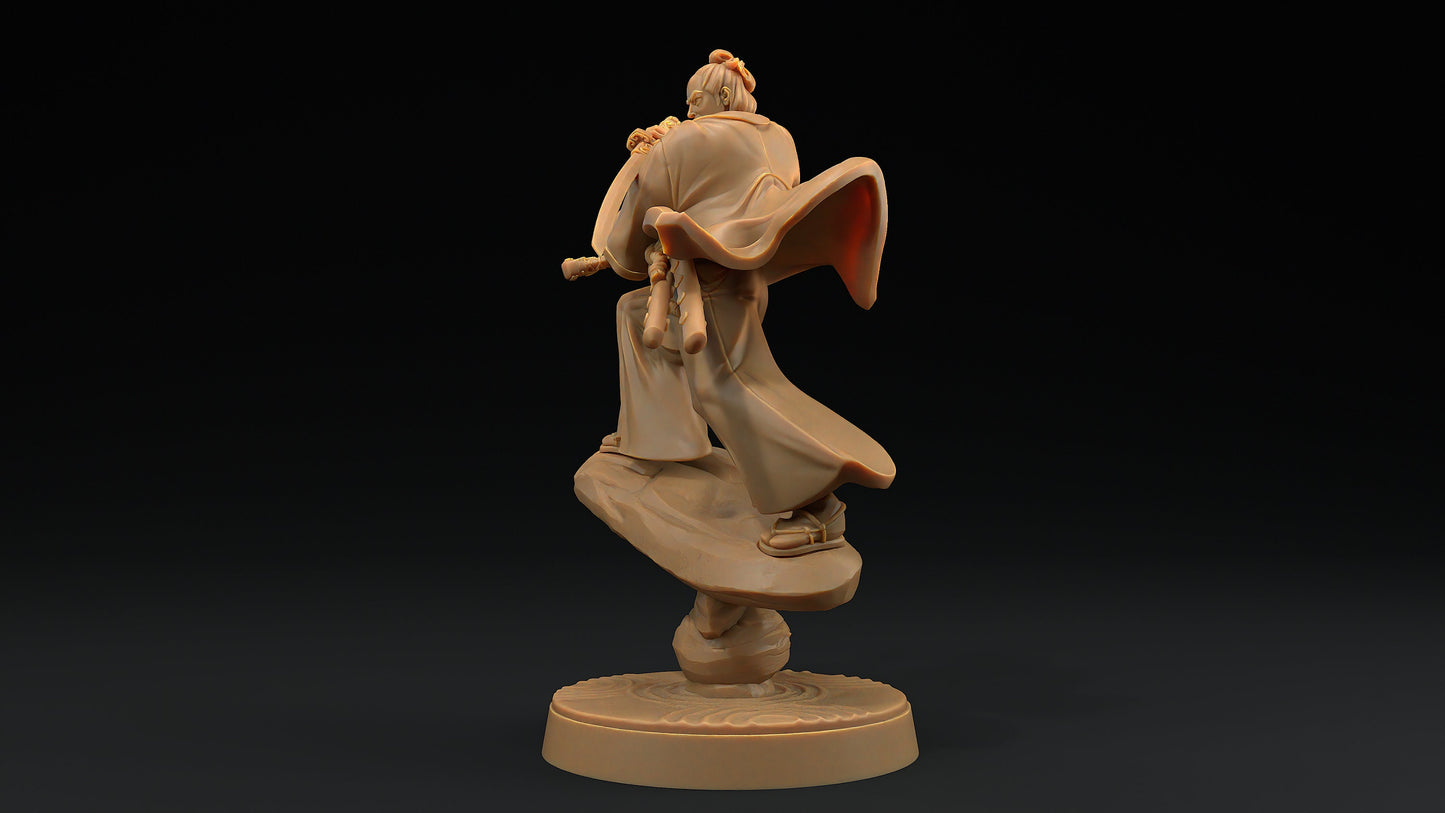 Enlightened Kensei | Dragon Trappers Lodge | Chosen Of The Kami | 32mm Scale Resin Printed Tabletop RPG Figure For DND