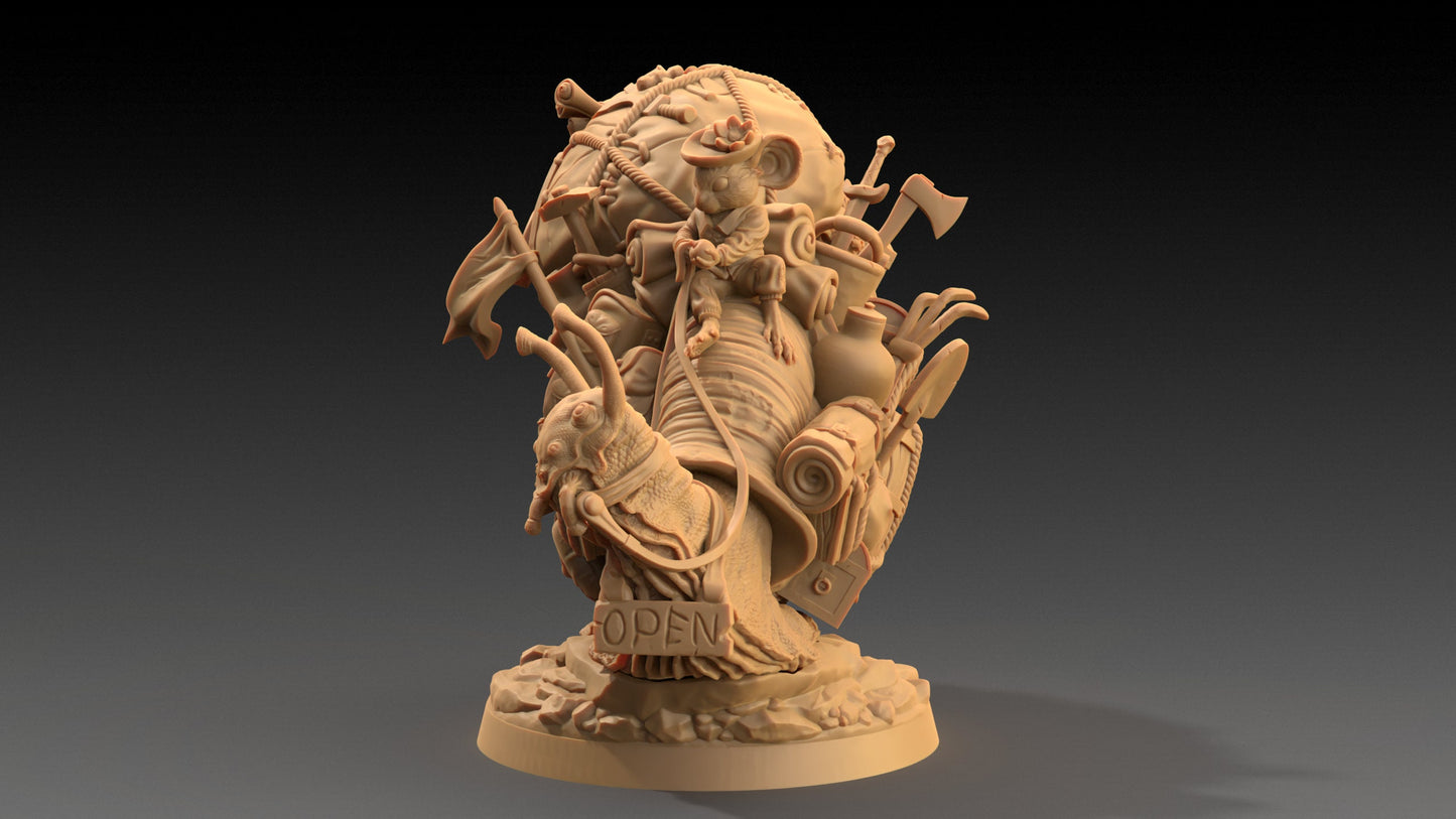 Thimbles Squeakerson | Dragon Trappers Lodge | The Critterfolk of Bluewoods Barrows | 32mm Scale Resin Printed TTRPG Figure For DND
