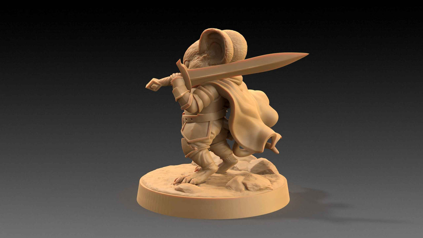 The Protectors Set | Dragon Trappers Lodge | The Critterfolk of Bluewoods Barrows | 32mm Scale Resin Printed TTRPG Figure For DND