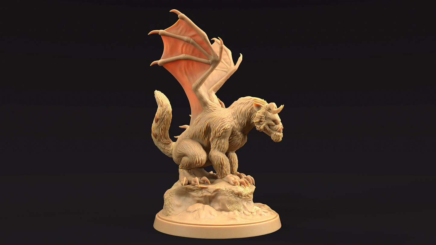 Dire Ferret Drake | Dragon Trappers Lodge | Journey Through The Direlands | 32mm Scale Resin Printed Tabletop RPG Figure For DND