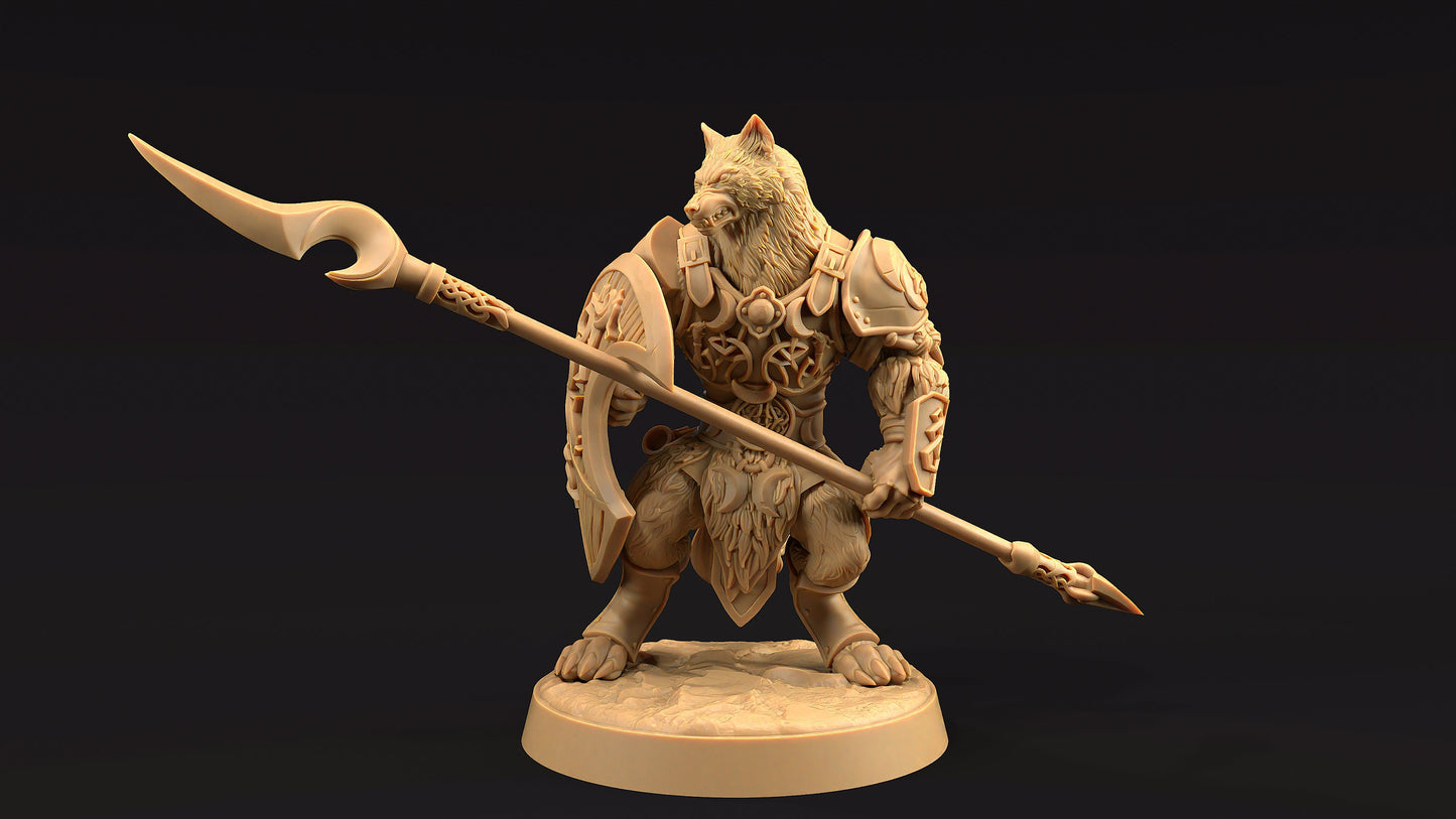 Moon Guard Set | Dragon Trappers Lodge | The Moon Enclave | 32mm Scale Resin Printed Tabletop RPG Figure For DND