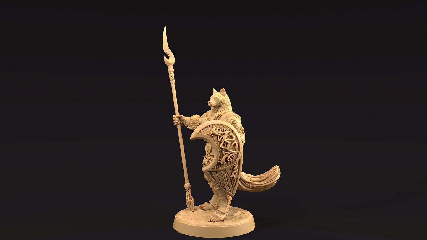 Moon Guard Set | Dragon Trappers Lodge | The Moon Enclave | 32mm Scale Resin Printed Tabletop RPG Figure For DND