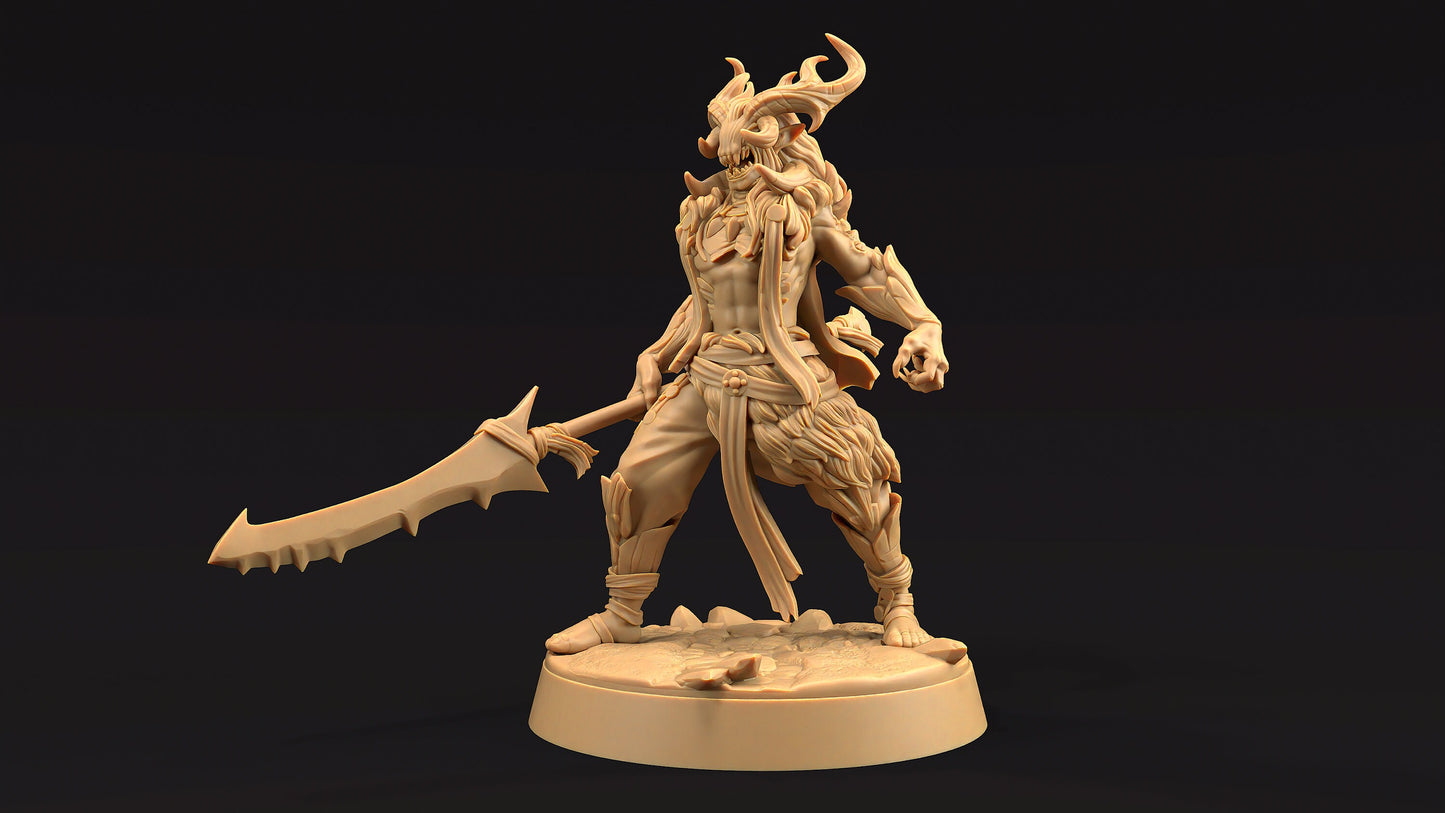 Dire Elf Chief | Dragon Trappers Lodge | Journey Through The Direlands | 32mm Scale Resin Printed Tabletop RPG Figure For DND