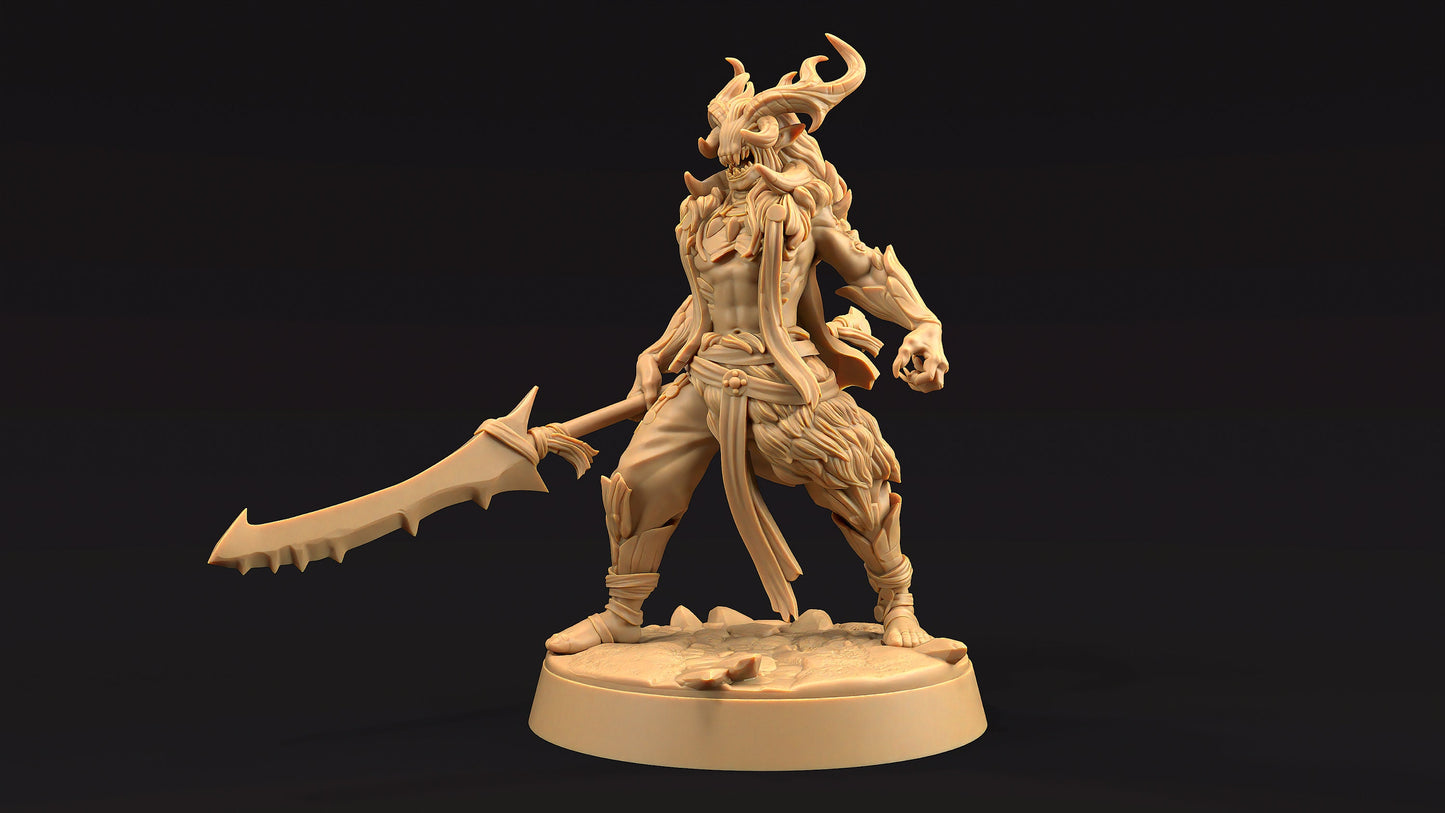 Dire Elf Chief | Dragon Trappers Lodge | Journey Through The Direlands | 32mm Scale Resin Printed Tabletop RPG Figure For DND