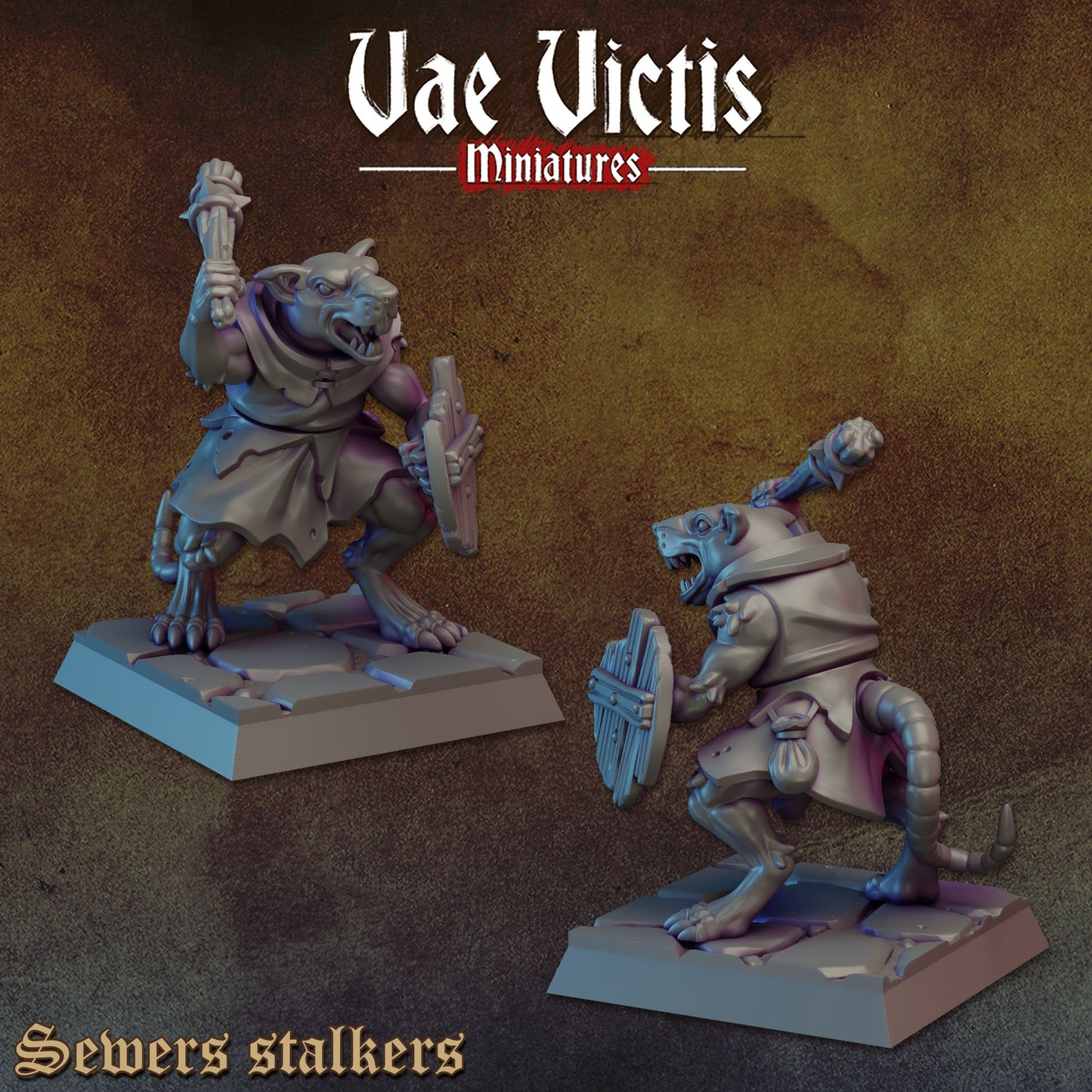 Ratfolk Warband Set | Vae Victis Miniatures | 32mm Scale Resin Printed Tabletop RPG Figures for Tabletop Roleplaying or Wargaming