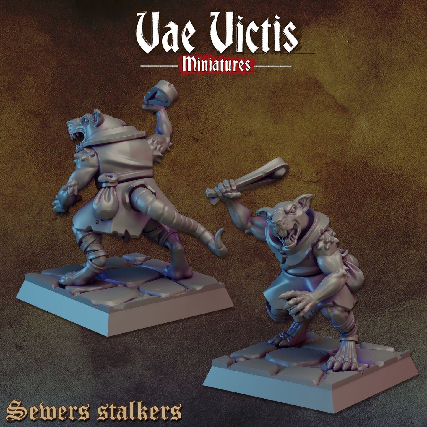 Ratfolk Warband Set | Vae Victis Miniatures | 32mm Scale Resin Printed Tabletop RPG Figures for Tabletop Roleplaying or Wargaming
