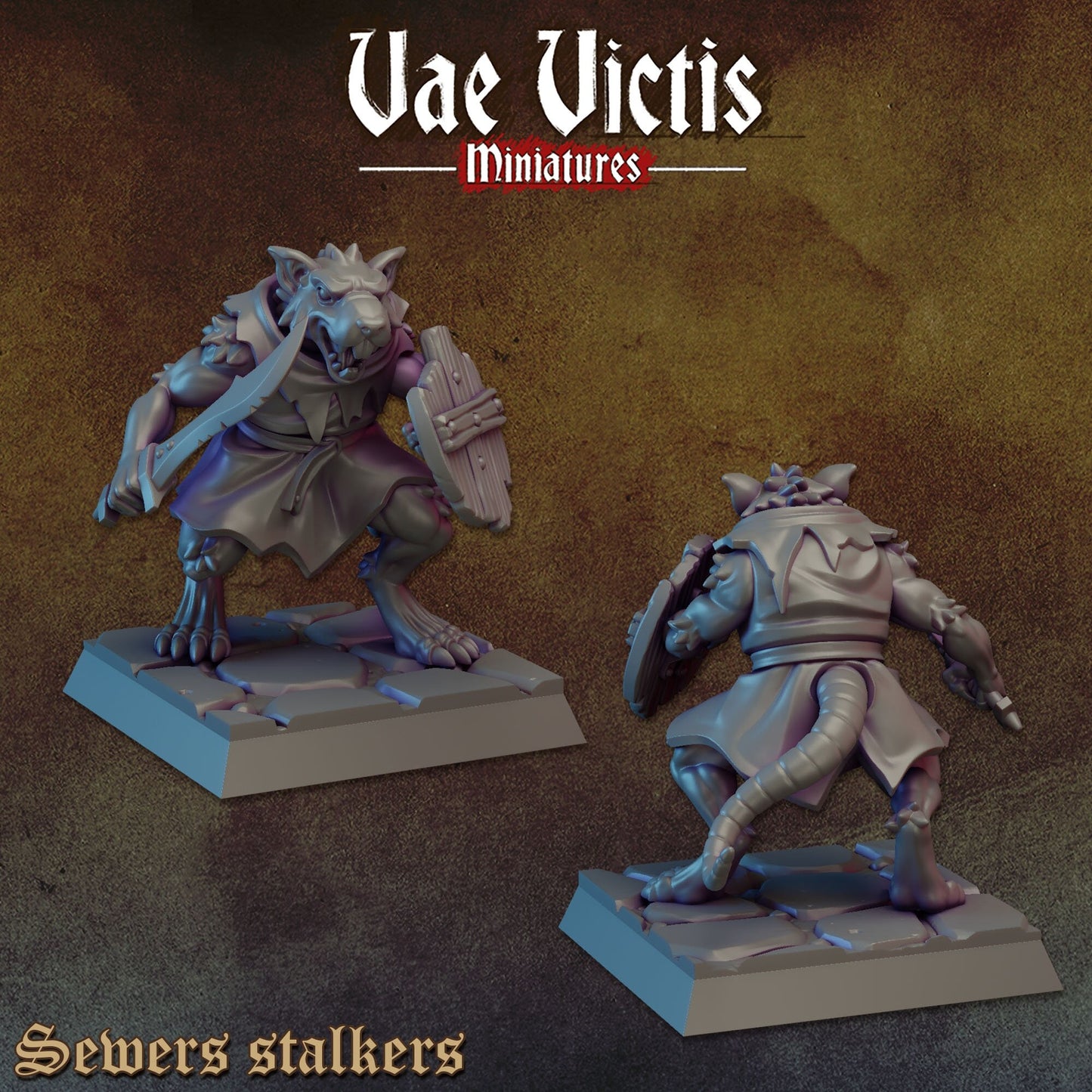 Ratfolk Warband Set | Vae Victis Miniatures | 32mm Scale Resin Printed Tabletop RPG Figures for Tabletop Roleplaying or Wargaming