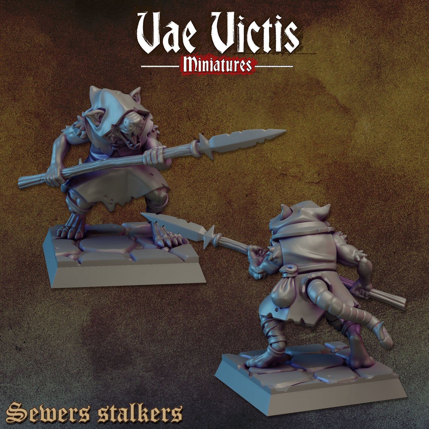Ratfolk Warband Set | Vae Victis Miniatures | 32mm Scale Resin Printed Tabletop RPG Figures for Tabletop Roleplaying or Wargaming