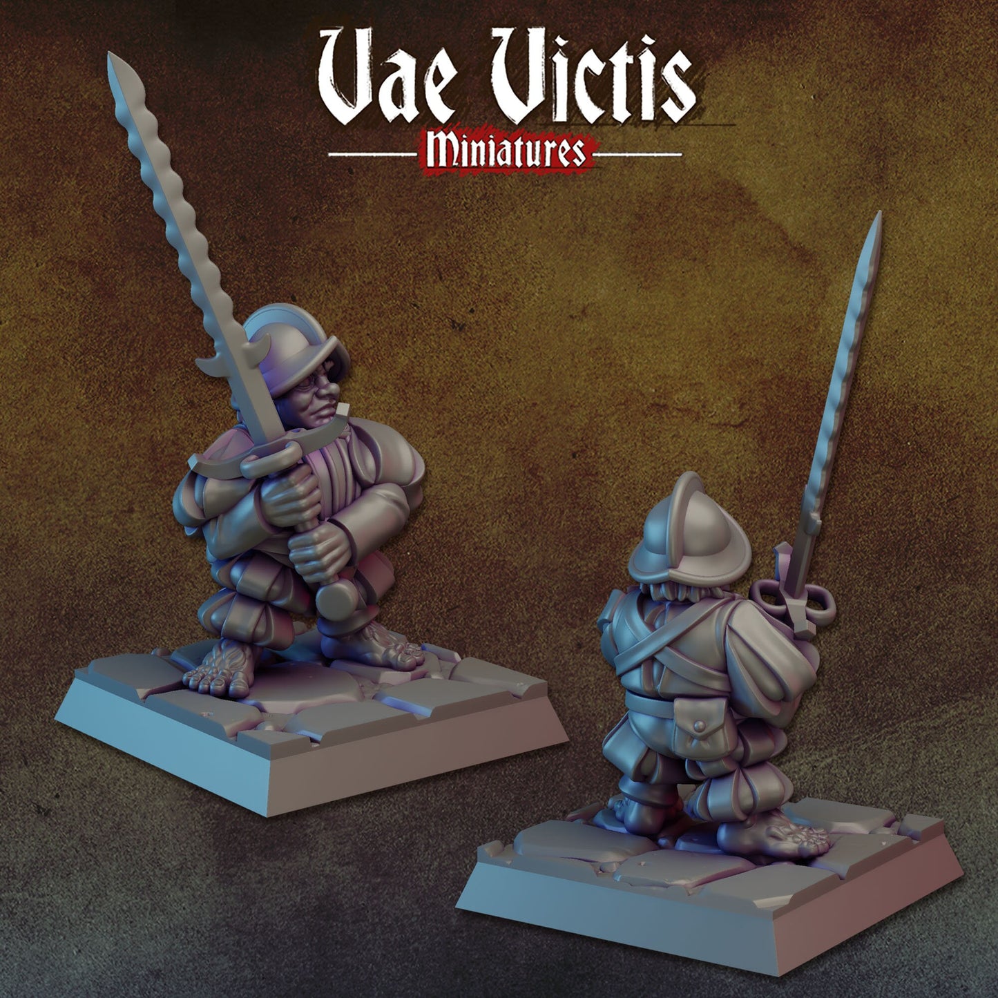 Halfling Elite Set | Vae Victis Miniatures | 32mm Scale Resin Printed Tabletop RPG Figures for Tabletop Roleplaying or Wargaming