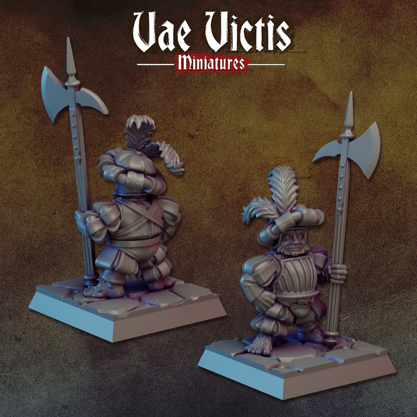 Halfling Elite Set | Vae Victis Miniatures | 32mm Scale Resin Printed Tabletop RPG Figures for Tabletop Roleplaying or Wargaming