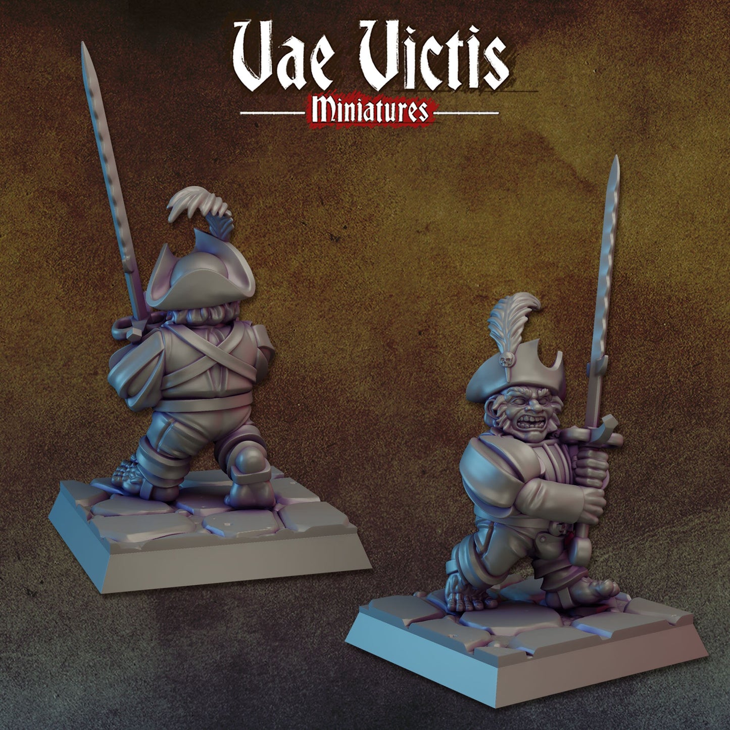 Halfling Elite Set | Vae Victis Miniatures | 32mm Scale Resin Printed Tabletop RPG Figures for Tabletop Roleplaying or Wargaming