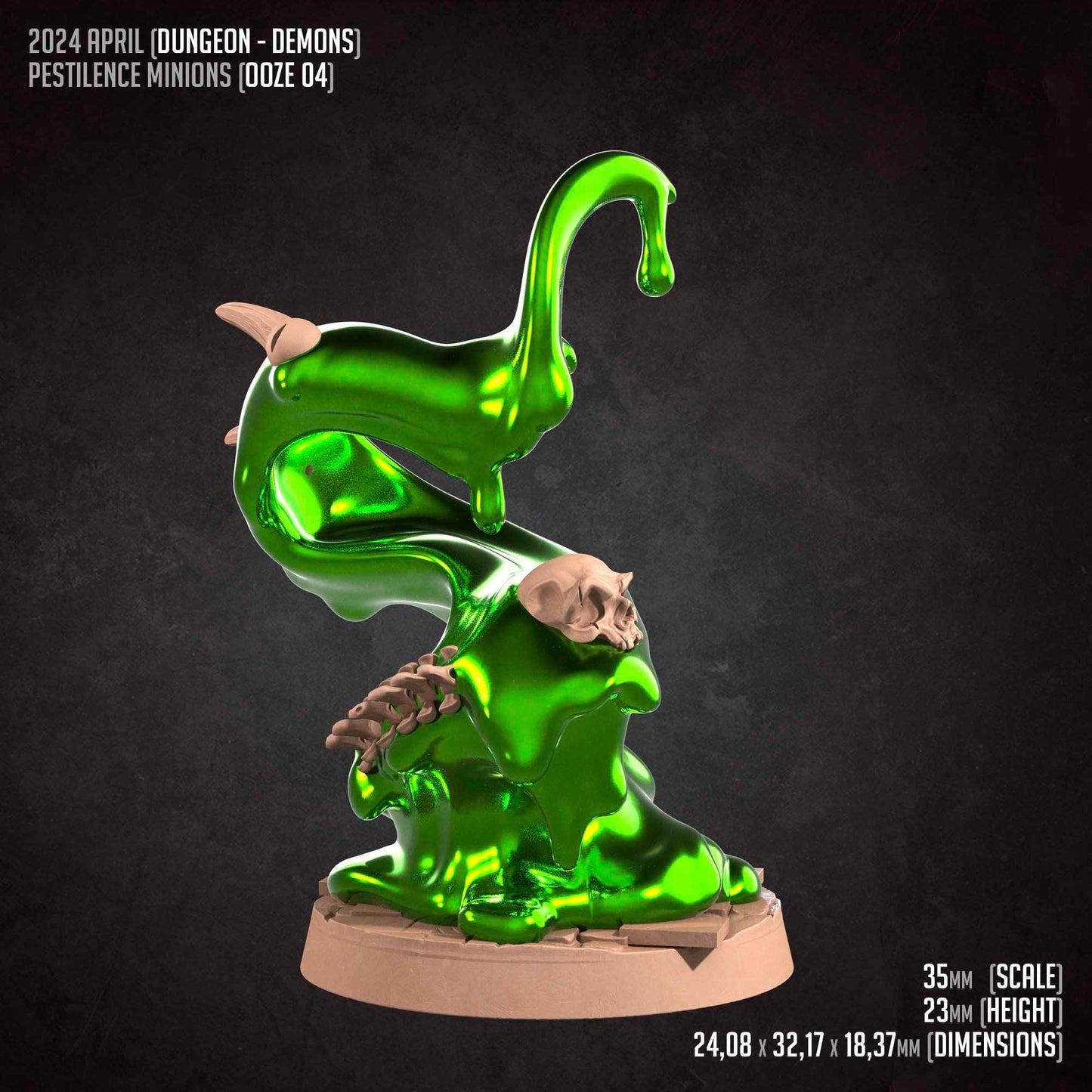 Ooze Minions Set | Bite The Bullet | 35mm Scale | Resin Printed Tabletop RPG Miniature Figures | DND | 5E