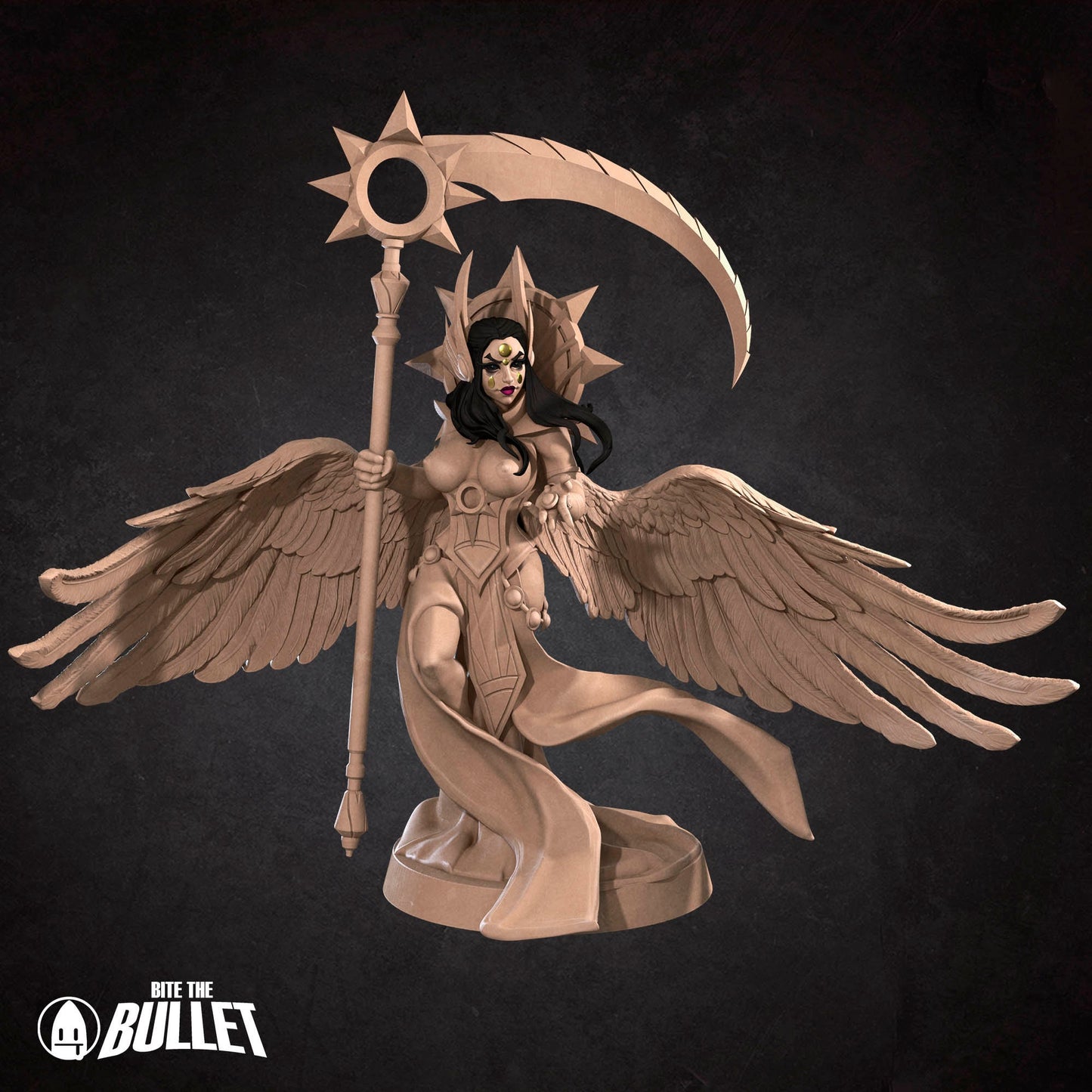 Death Angel Boss | NSFW Option | Bite The Bullet | 35mm Scale | Resin Printed Tabletop RPG Miniature Figures | DND | 5E
