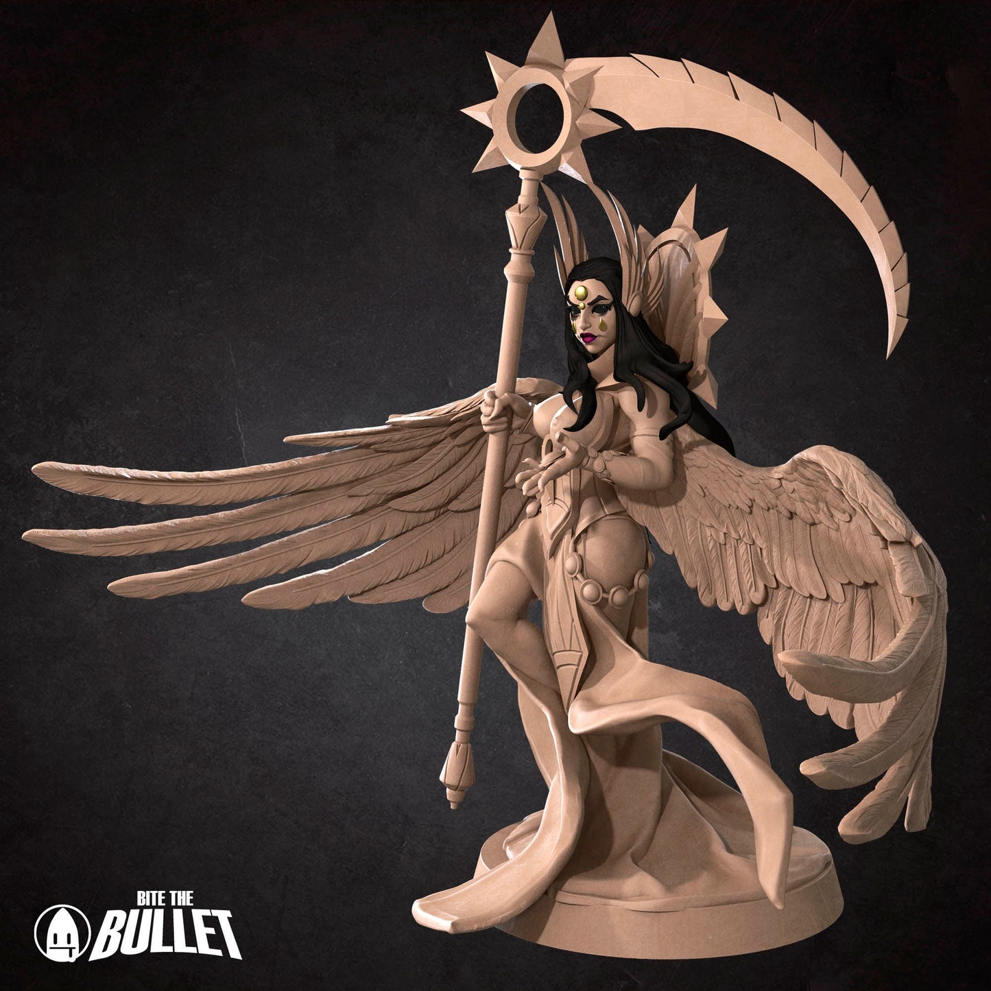 Death Angel Boss | NSFW Option | Bite The Bullet | 35mm Scale | Resin Printed Tabletop RPG Miniature Figures | DND | 5E