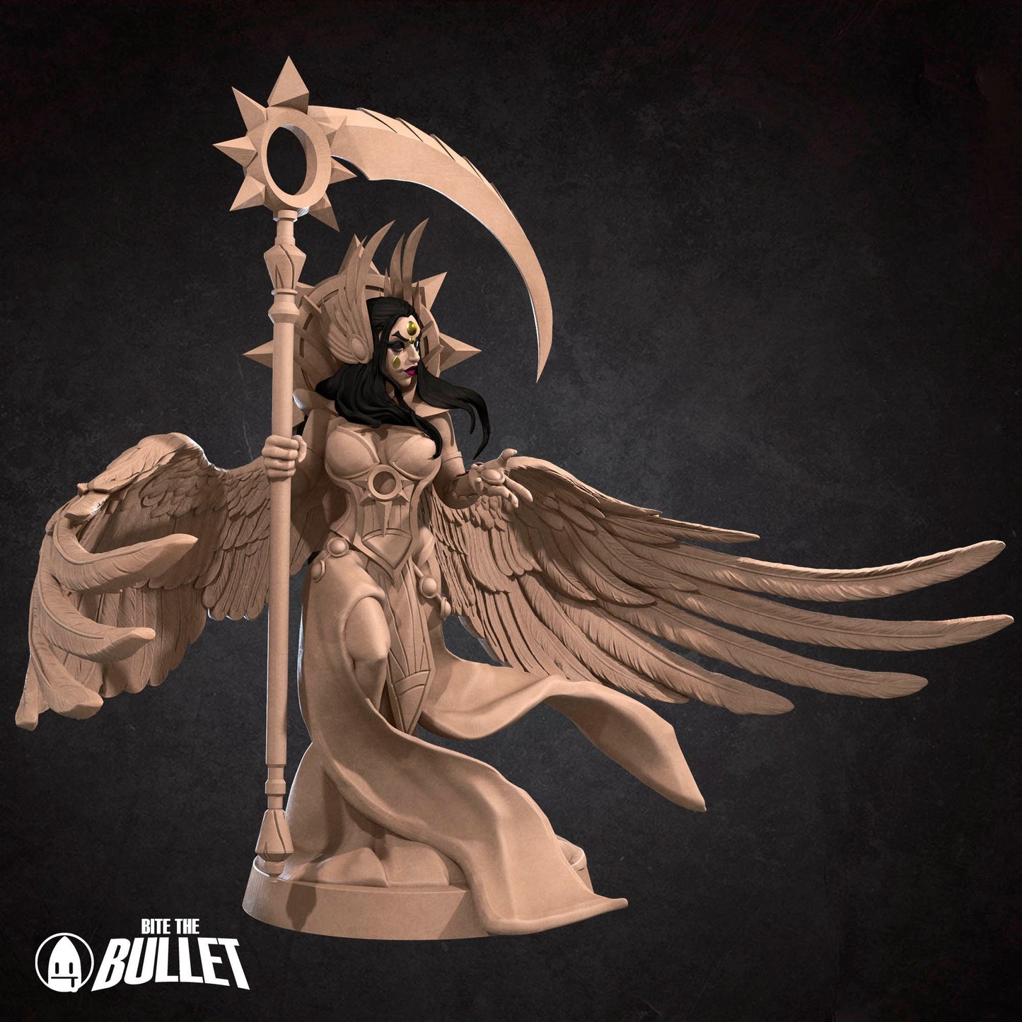 Death Angel Boss | NSFW Option | Bite The Bullet | 35mm Scale | Resin Printed Tabletop RPG Miniature Figures | DND | 5E