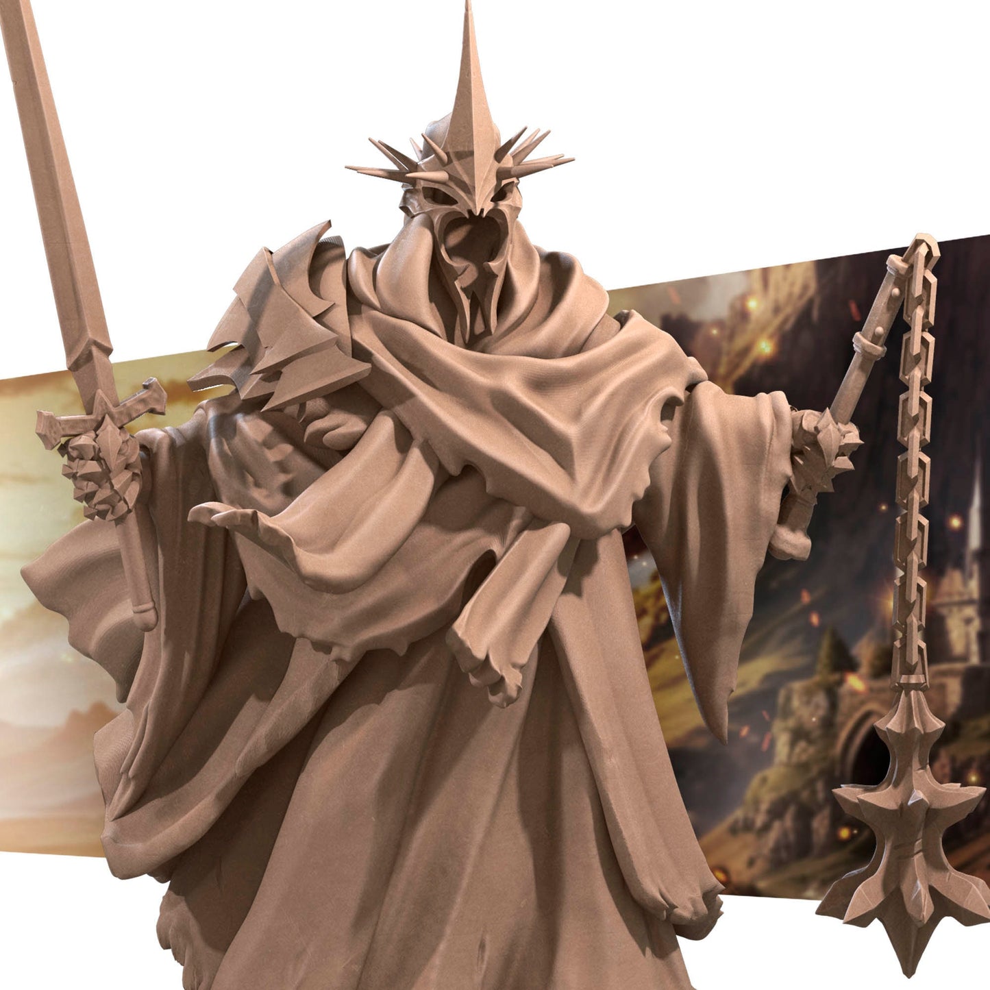 Witch King | Bite The Bullet | 35mm Scale | Resin Printed Tabletop RPG Miniature Figures | DND | 5E