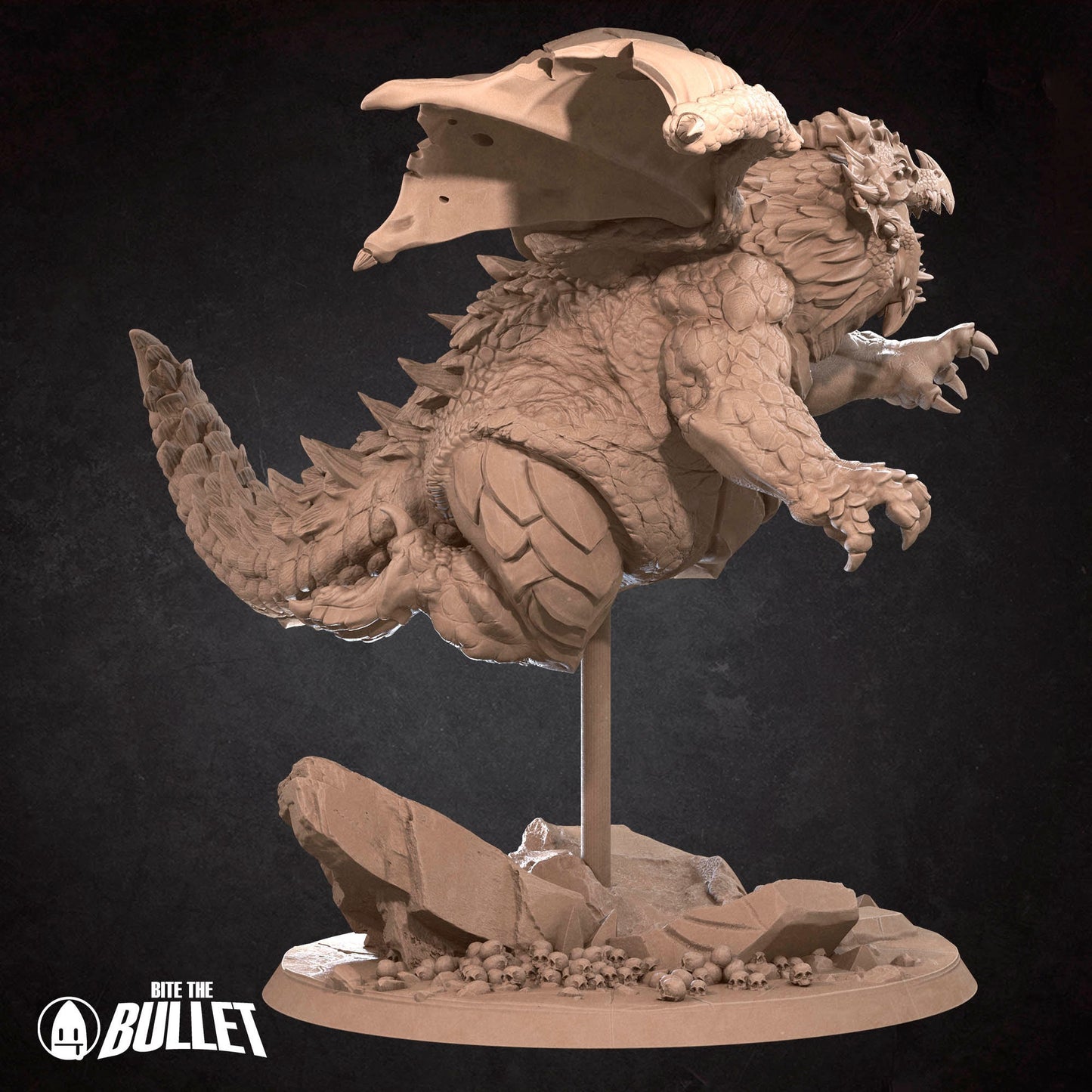 Forge The Chonky Dragon | Bite The Bullet | 35mm Scale | Resin Printed Tabletop RPG Miniature Figures | DND | 5E