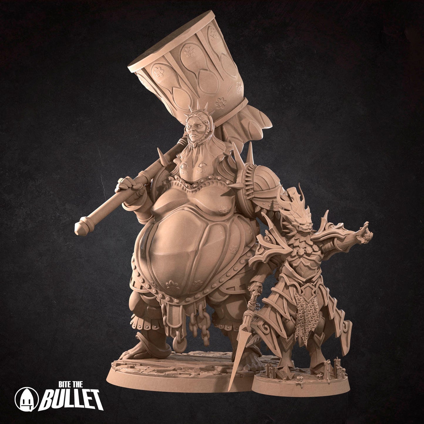 Leo The Dragon Slayer | Bite The Bullet | 35mm Scale | Resin Printed Tabletop RPG Miniature Figures | DND | 5E