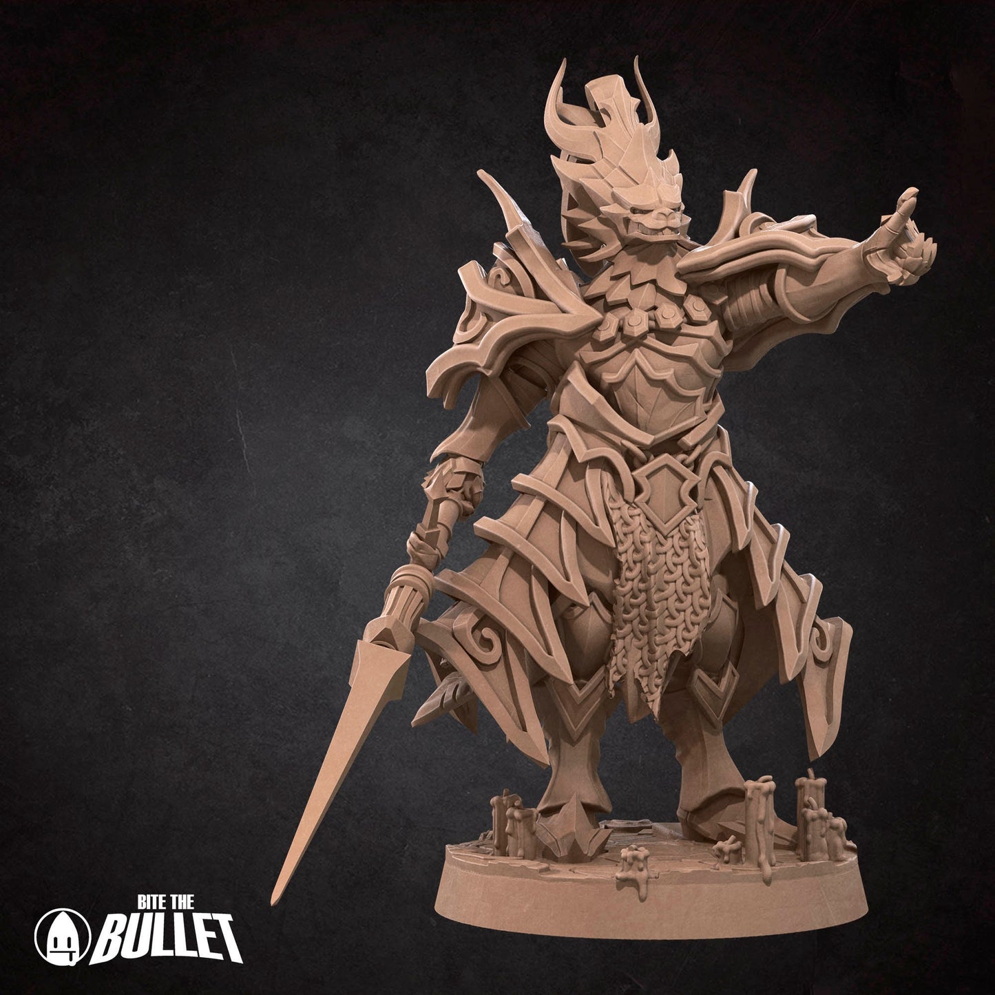 Leo The Dragon Slayer | Bite The Bullet | 35mm Scale | Resin Printed Tabletop RPG Miniature Figures | DND | 5E